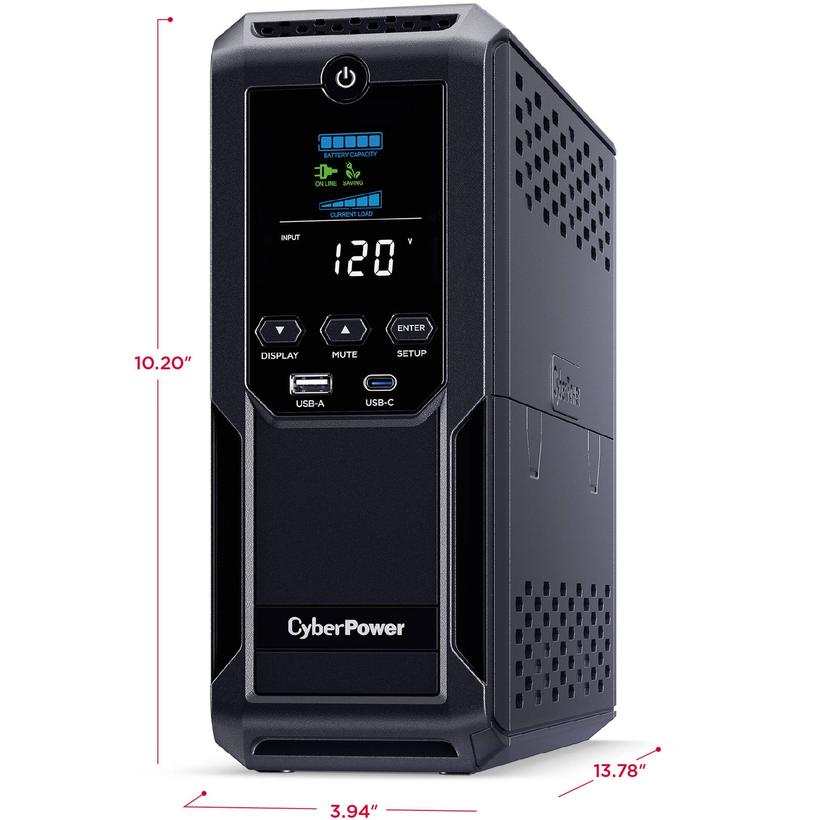 CyberPower CP1500AVRLCD3-R 1500VA/900W Mini Tower UPS – Certified Refurbished