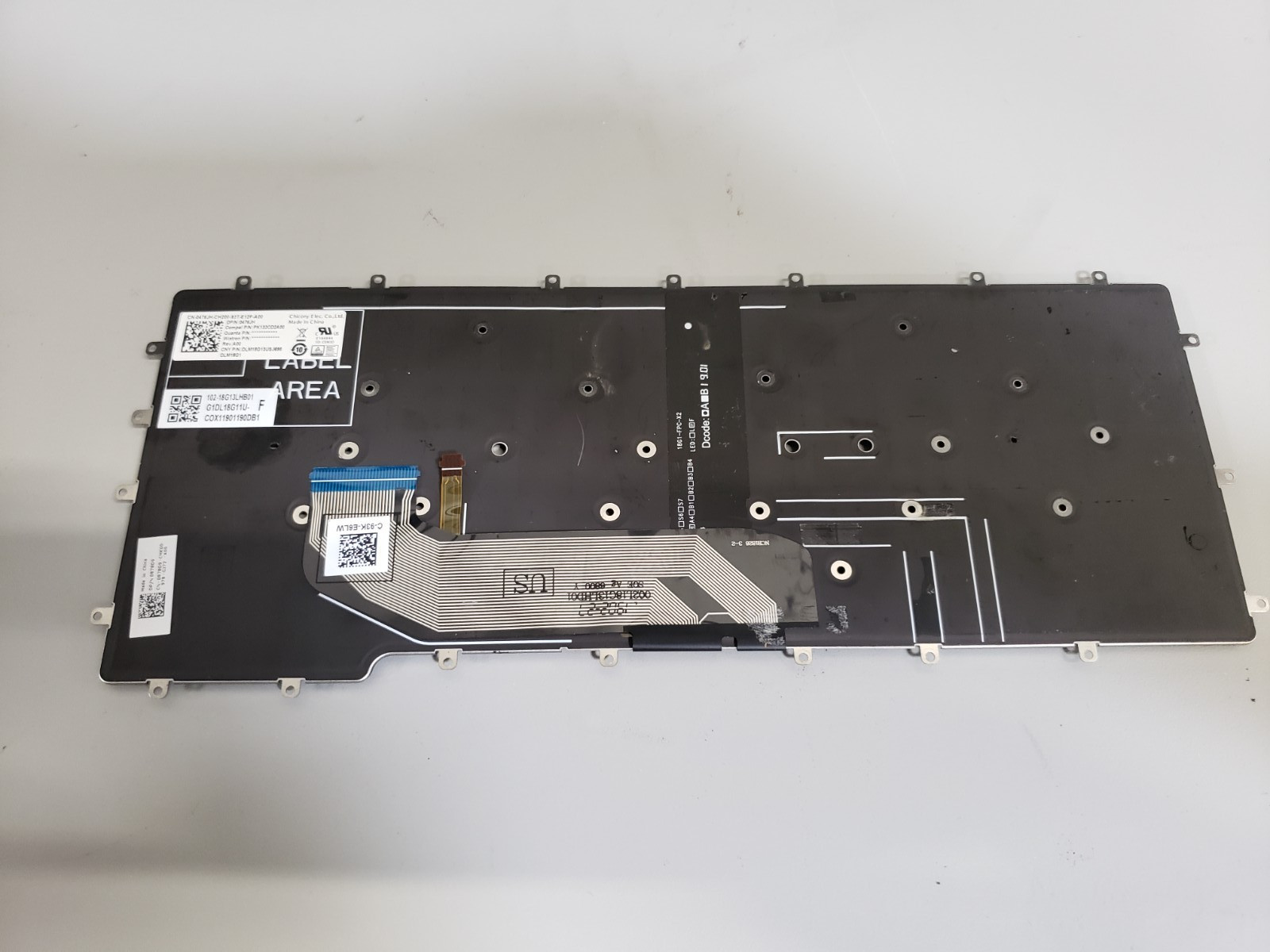 LOT of 82 Dell Latitude 7400 9410 2-in-1 US Backlit Keyboard 476JH FREE SHIPPING