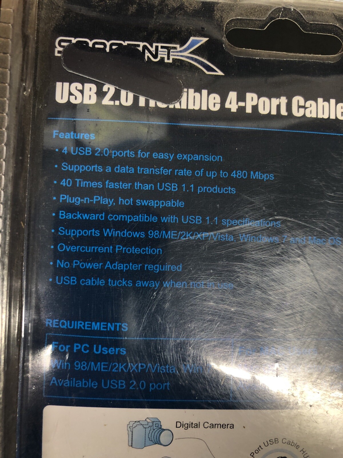 SARBENT 4 Port USB C Hub with PD 2.0 – USB-C to 4x A – USB 1-1 Hub