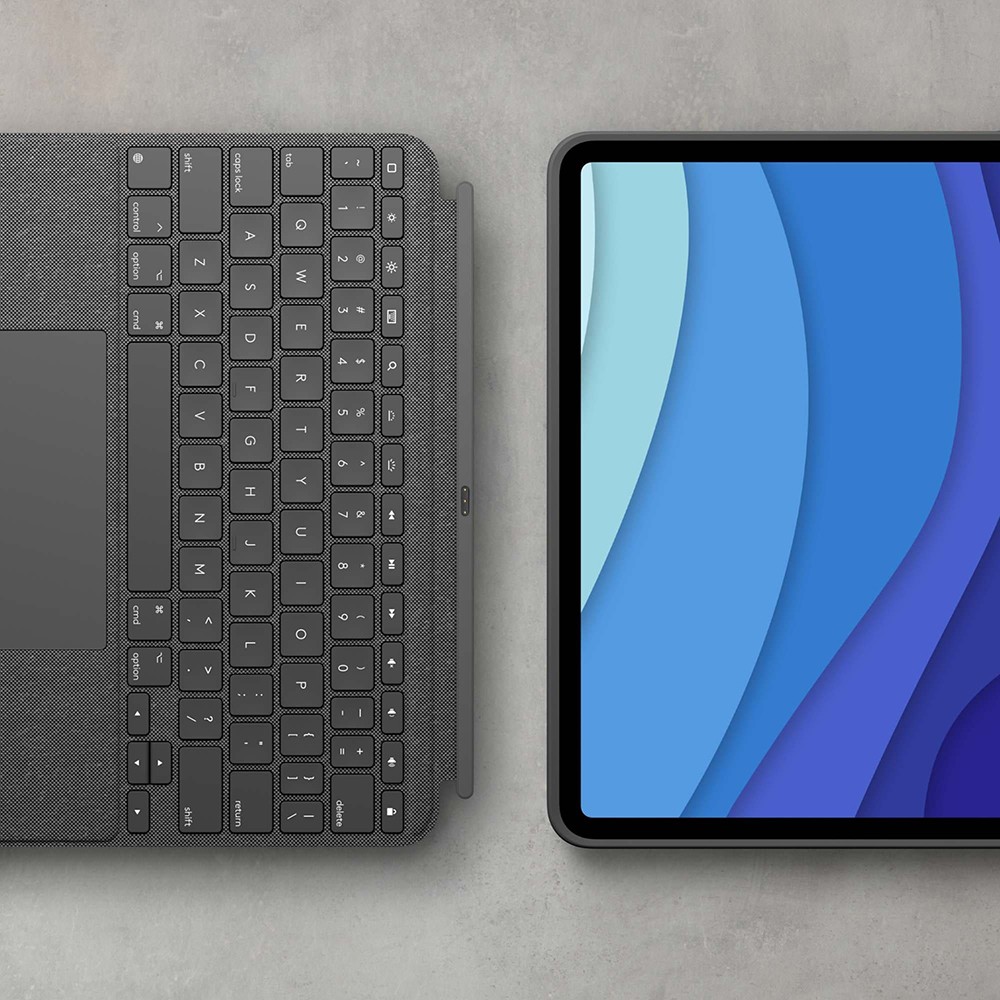 Logitech Core Combo Touch Backlit Keyboard Case for iPad Pro in Oxford Gray – 92