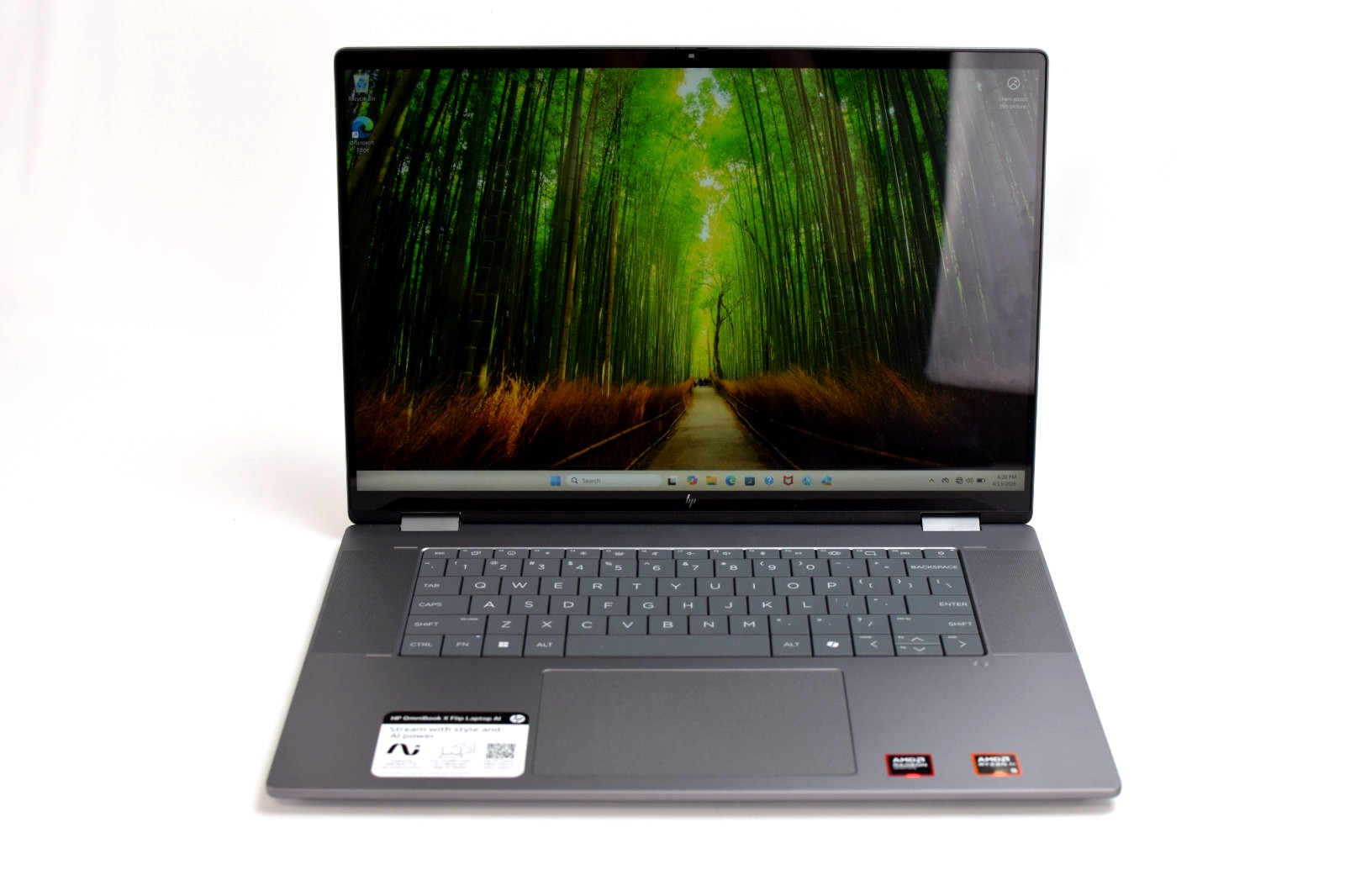 HP OmniBook X Flip -16″ 2 in 1 Touchscreen, Ryzen AI 5, 16gb ram, 512gb nvme
