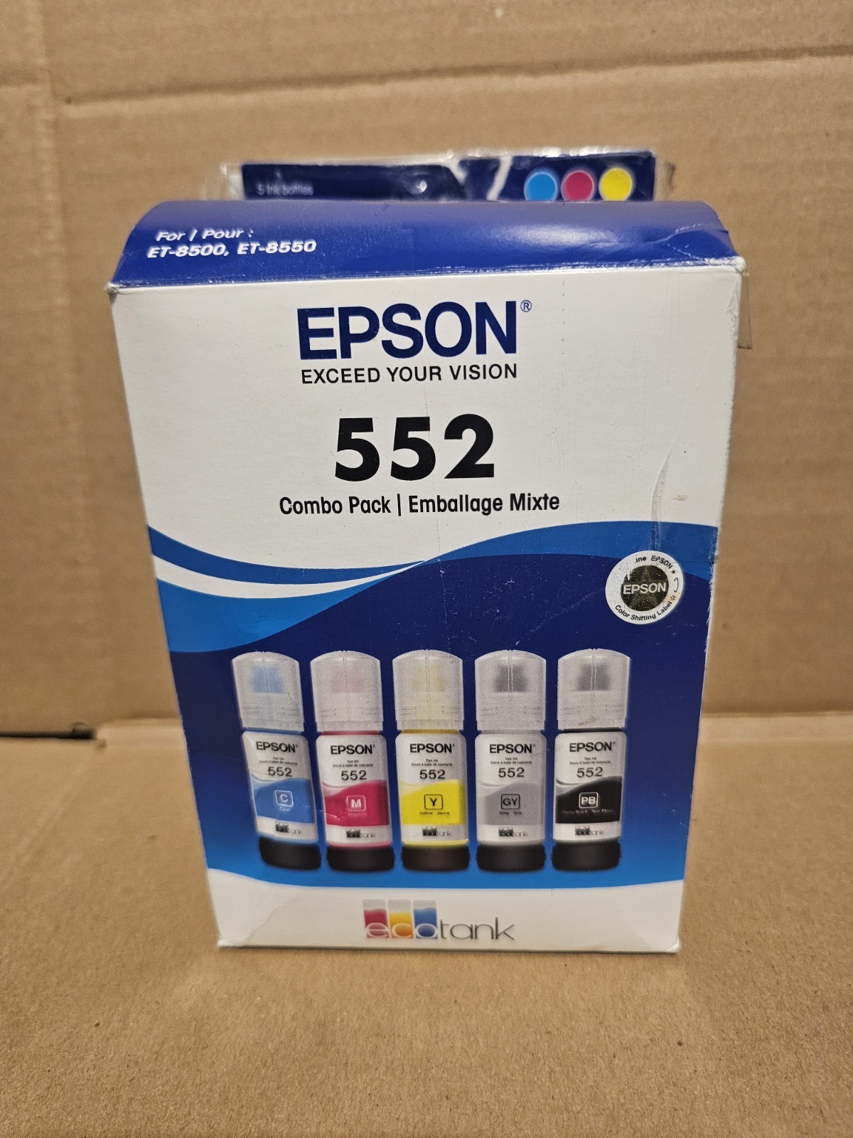 Genuine 552 5-Pack Ink Photo Black Black Cyan Magenta Yellow