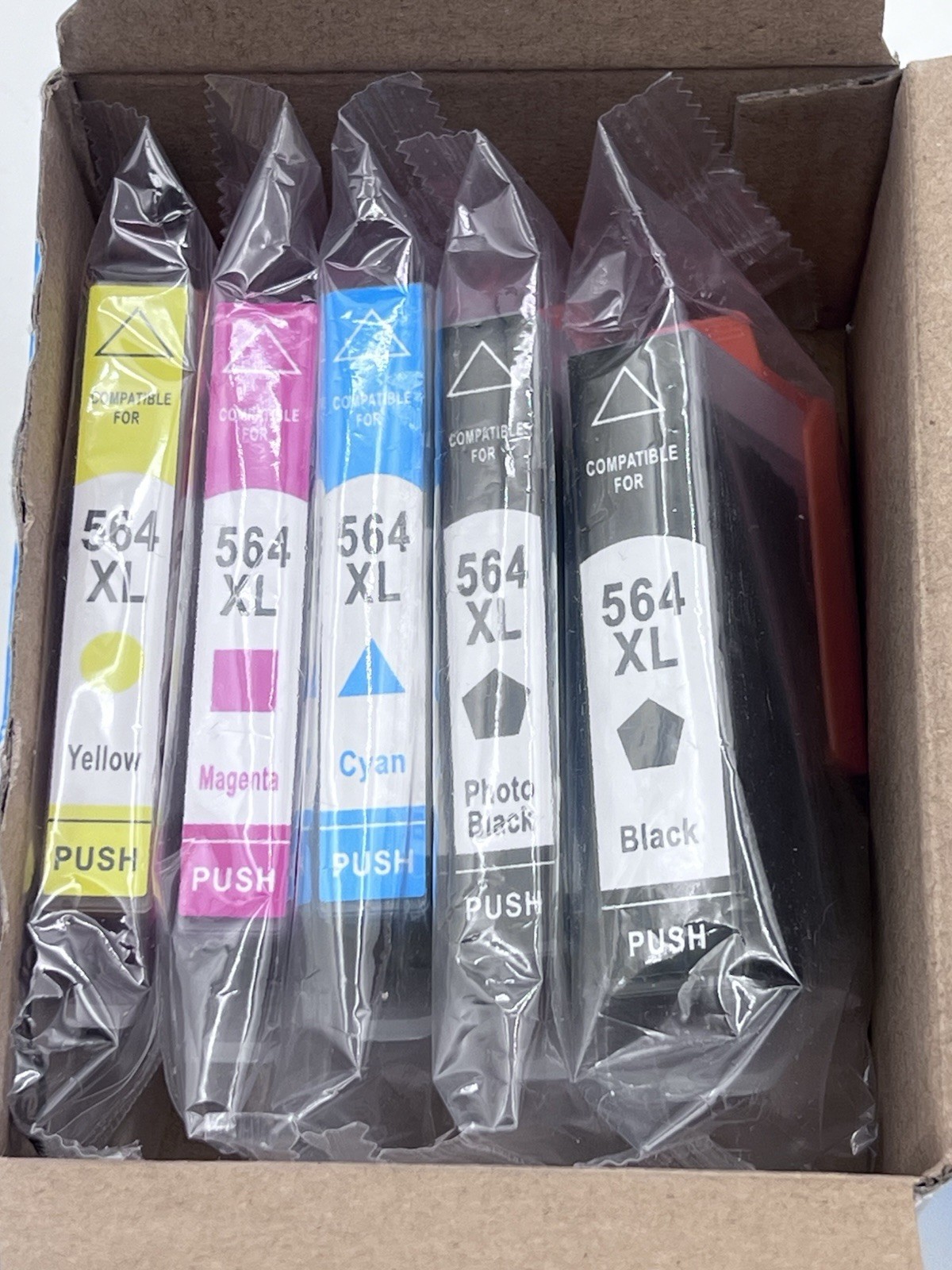 5pk 564 W/Chip For HP 564XL 564 XL Ink Cartridge Printer Black/Color Combo Set