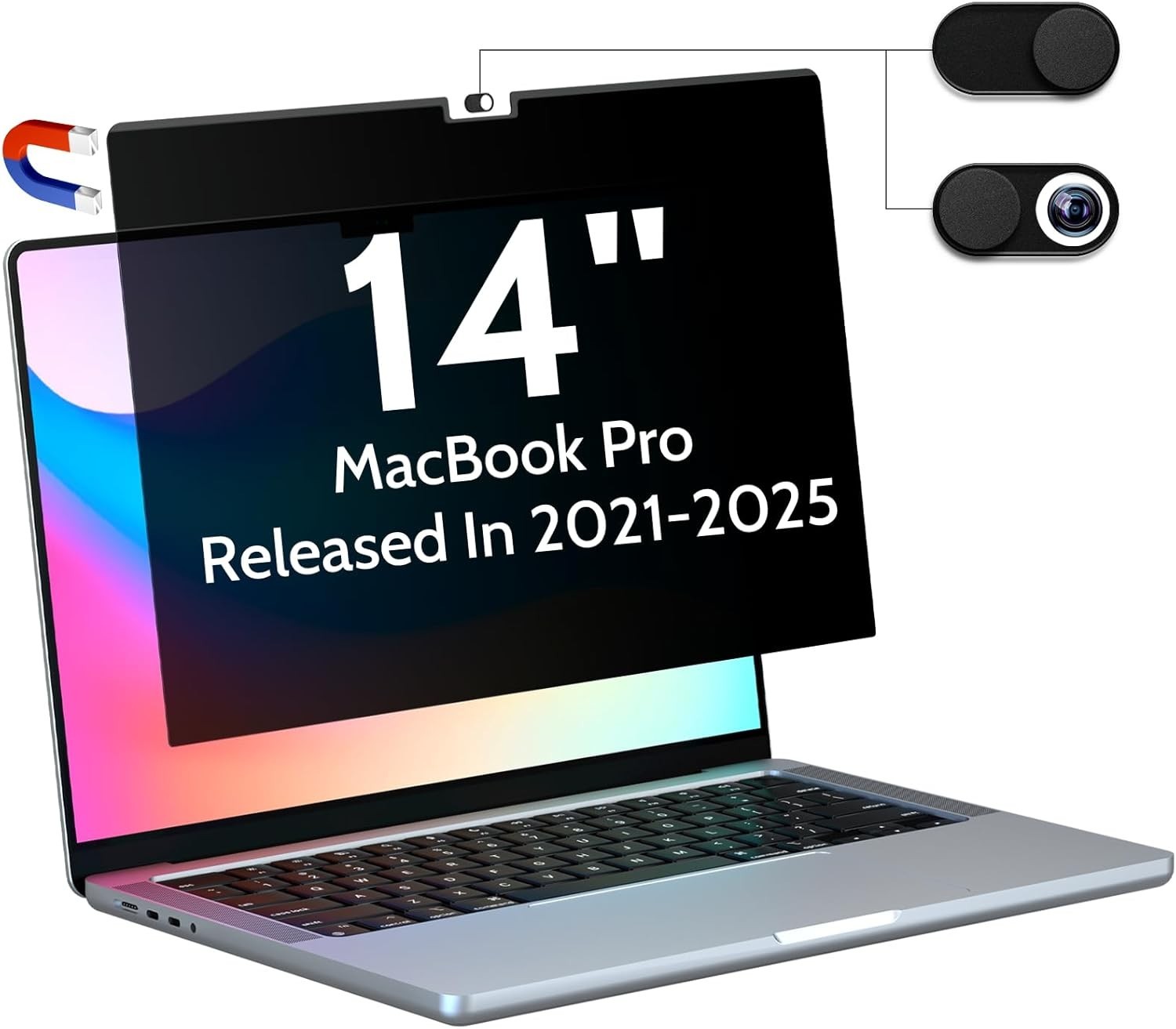 Magnetic Privacy Screen for MacBook Pro 14 Inch 2021-2025, M1, M2, M3, M4, M5…