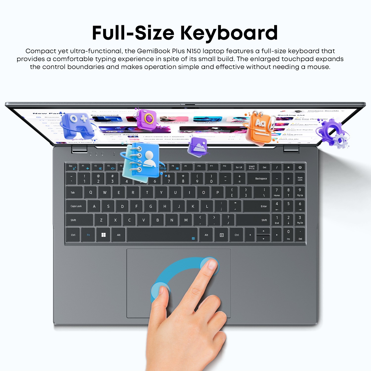 CHUWI GemiBook X Pro/Plus 14.1/15.6″ Laptop Intel N100/N150 8/16GB RAM 256/512GB