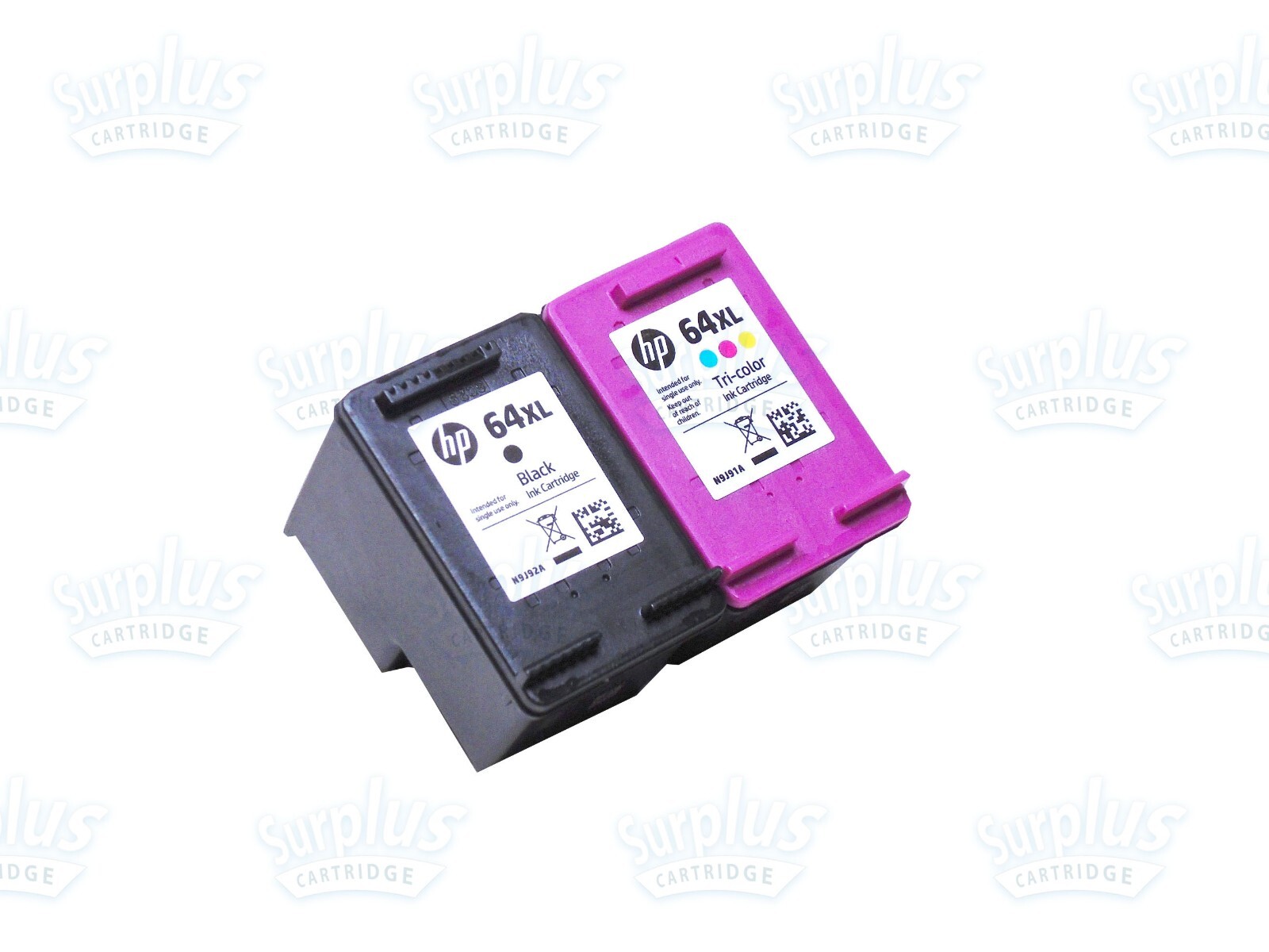 2PK Genuine HP 64XL High Yeild Black & Color ENVY 6220 6222 6252 7164 7820 7864