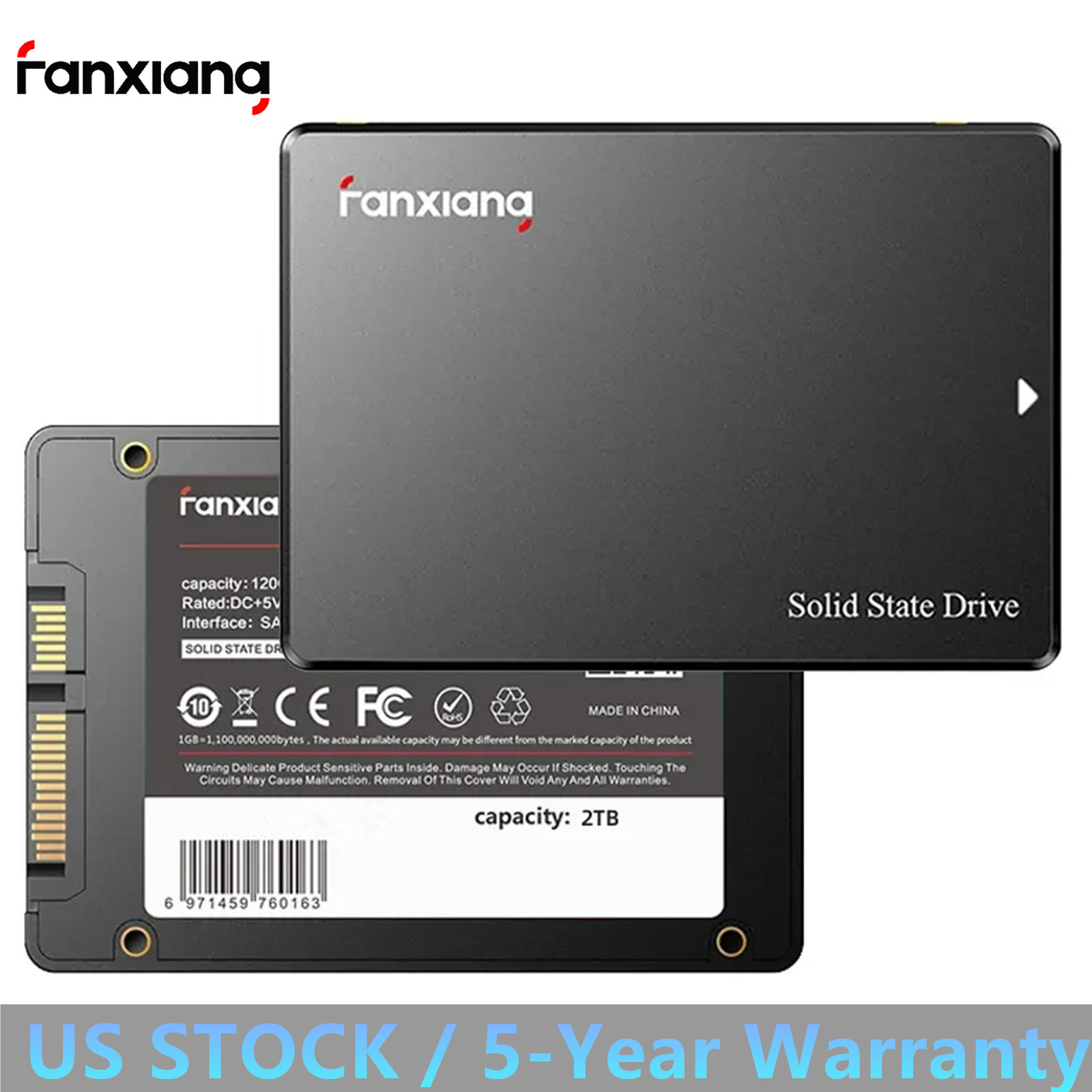 Fanxiang 2TB SSD 2.5” SATA III 560MB/s Internal Solid State Drive for PC Laptop