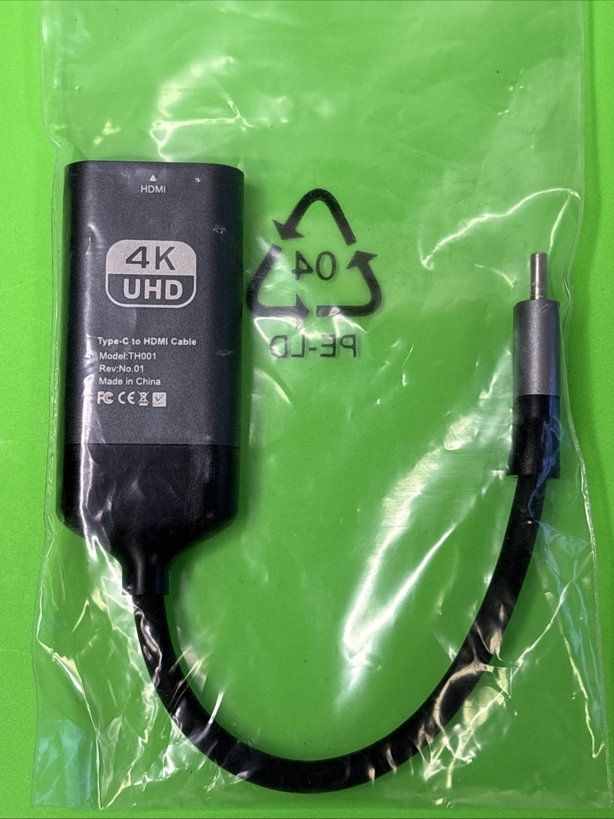 USB C to HDMI Cable USB Type C Male to HDMI Male 4K Cable For GoPro