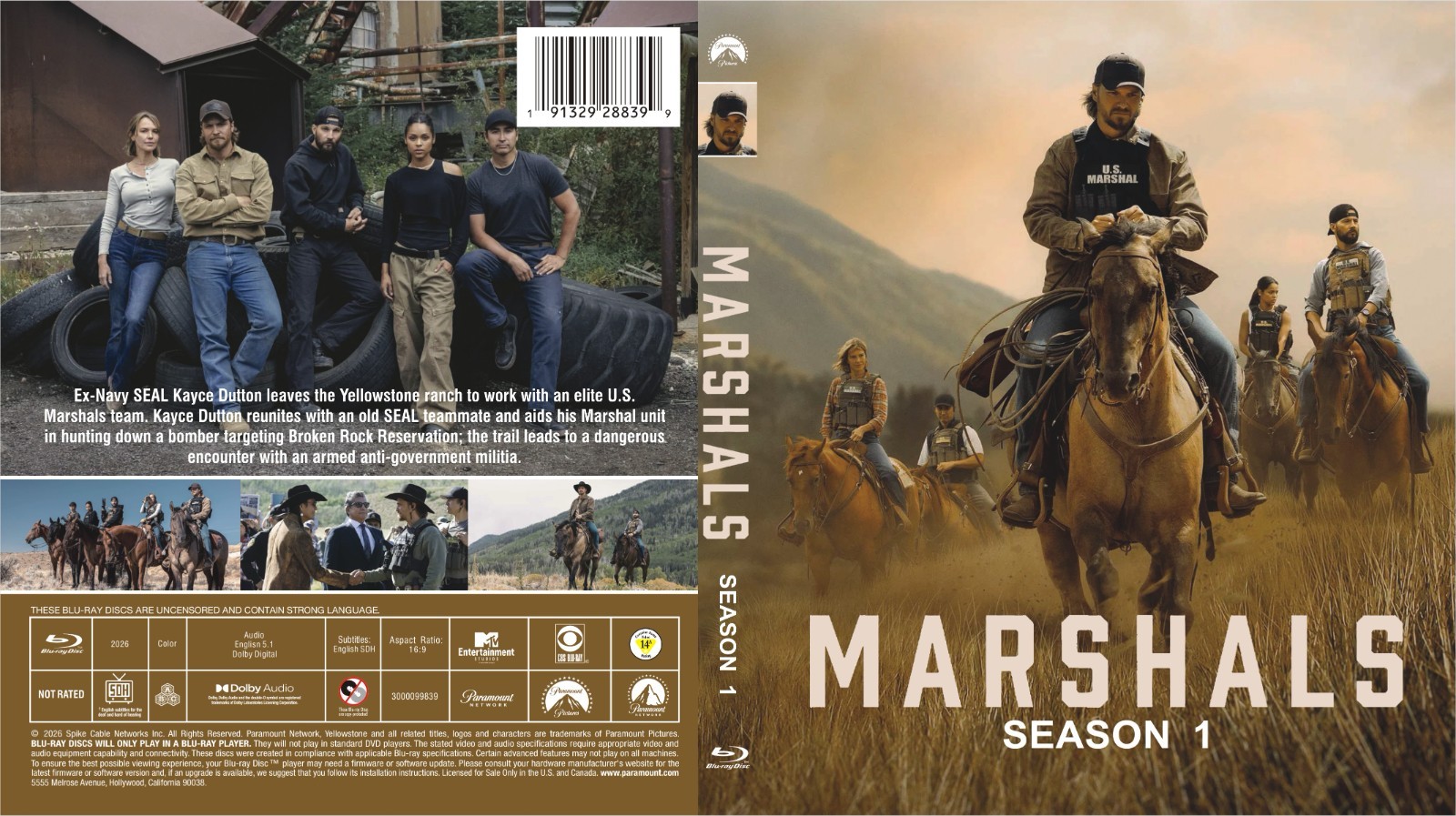 New Sealed Marshals Season 1 Episodes 1-13: [2BD Blu-ray Box Set] All Region