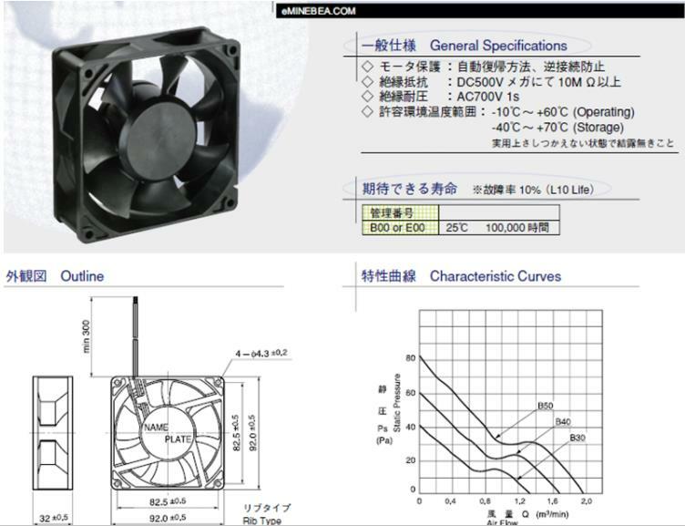 NMB 3612KL-04W-B66 Case Fan DC 12V 0.68A 90*90*32mm For Dell Server Cooling Fan