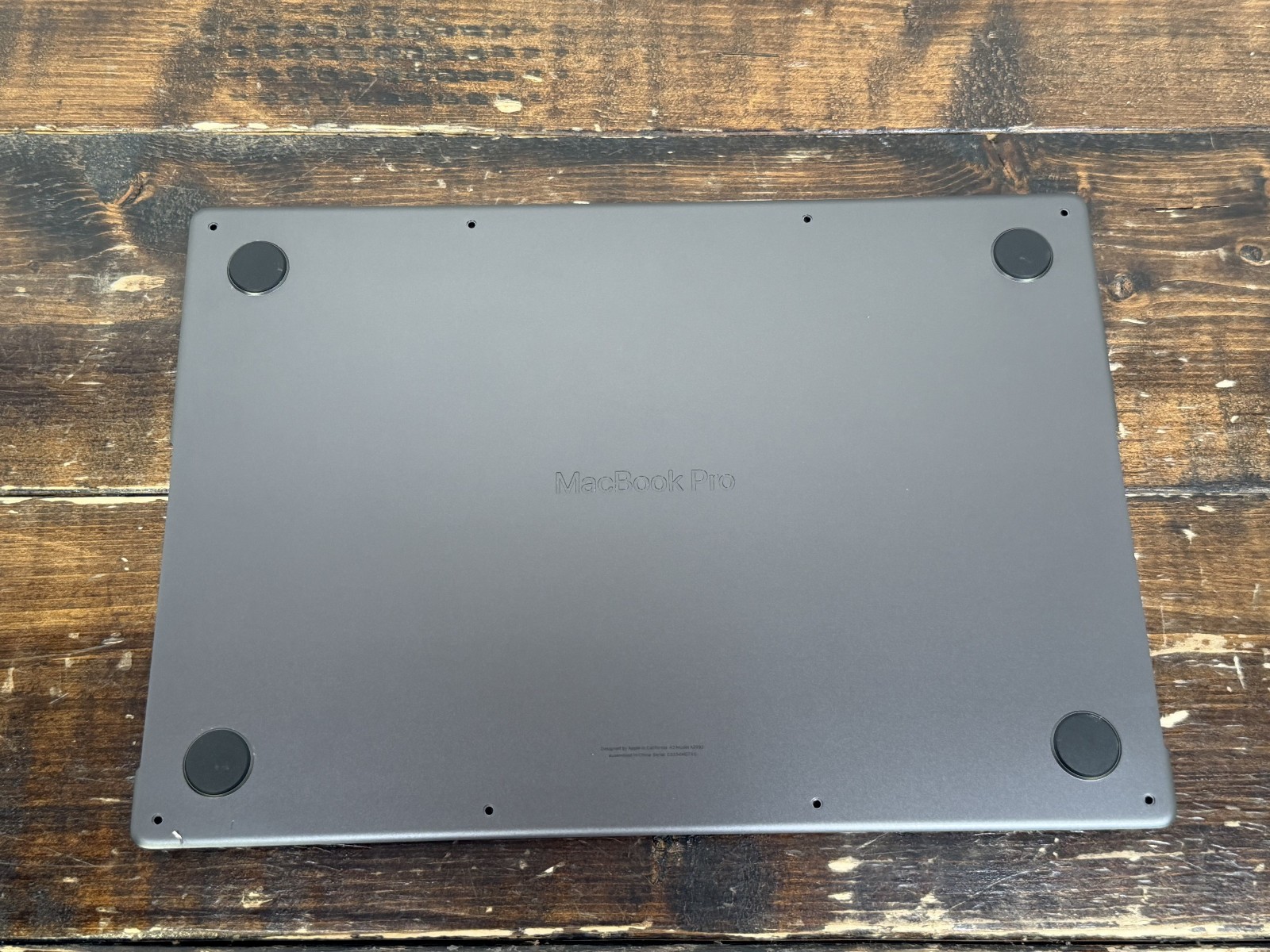 613-28997-A Apple MacBook Pro 14″ M3 2023 A2992 Genuine Bottom Case Black