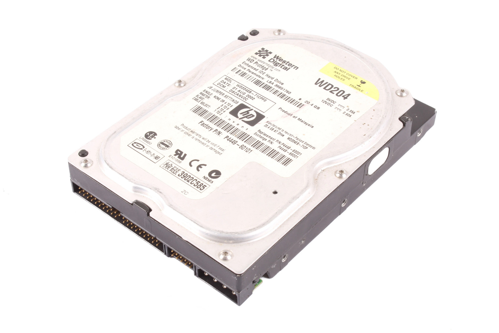 WD204EB-71CPF0 20.4GB WESTERN DIGITAL – Used – 3 Months Warranty