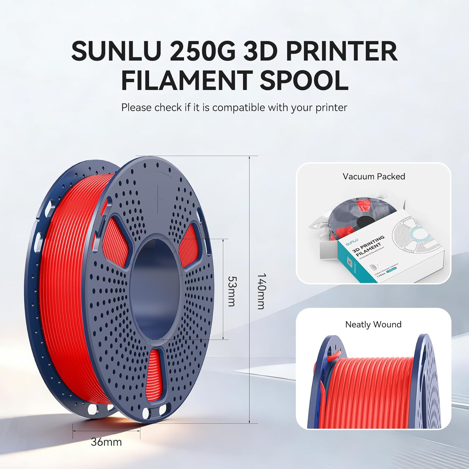 SUNLU 16 Color PETG Filament Bundle Multicolor, PETG 3D Printer Filament