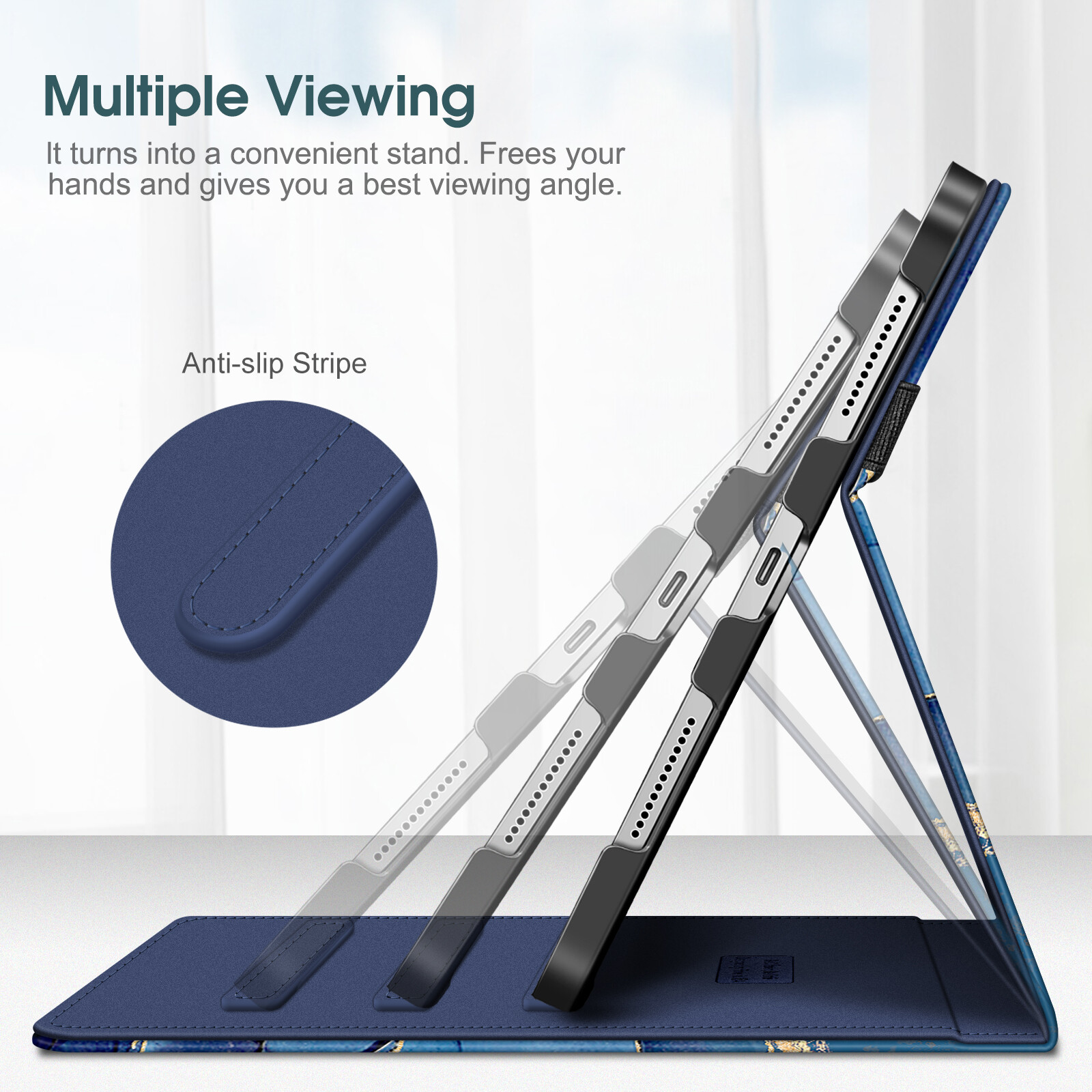 Case for iPad 10th Generation (2022) Multi-Angle Viewing Stand Protective Cover