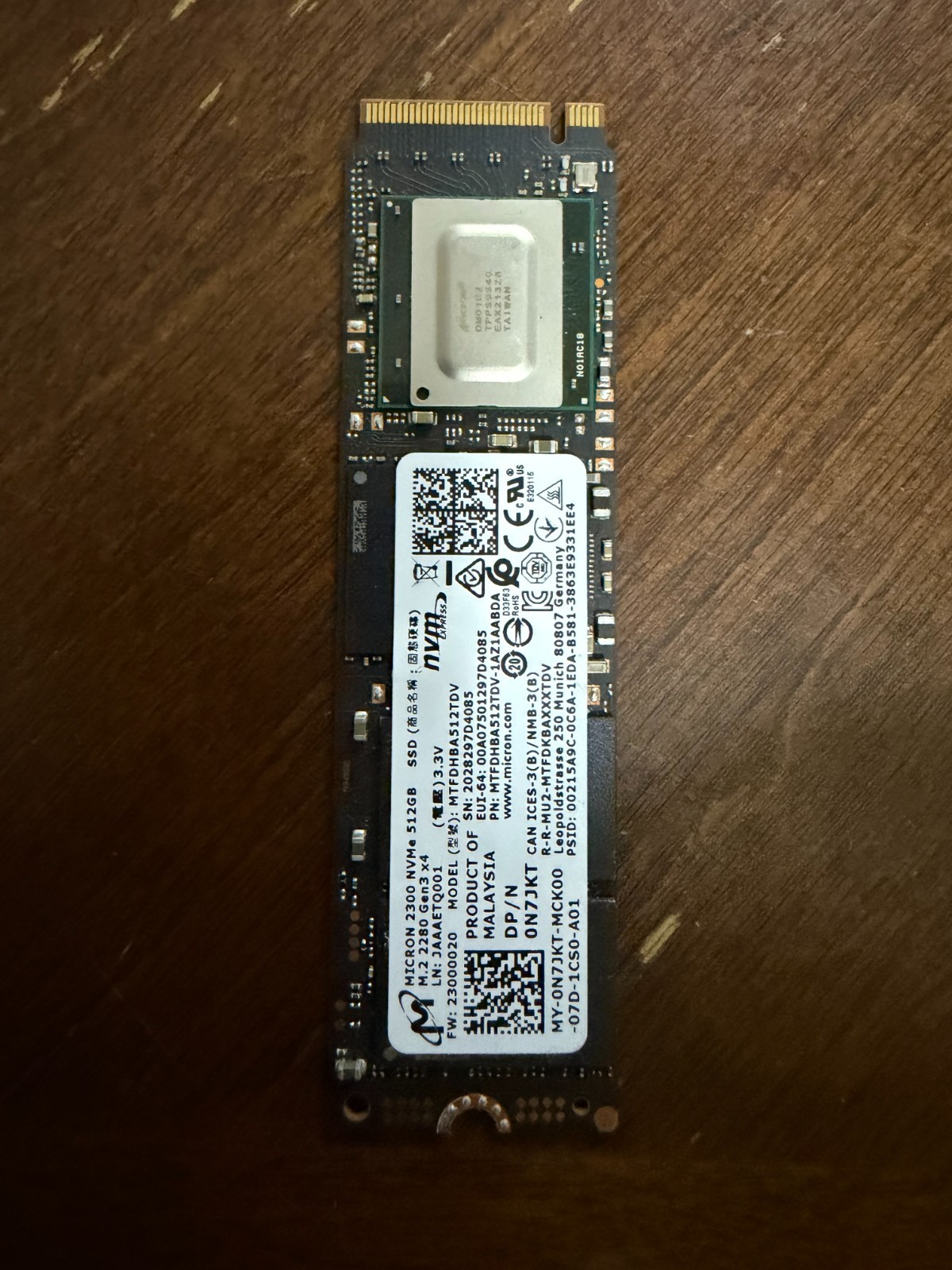 SSD M.2 NVMe: Different brands and capacities