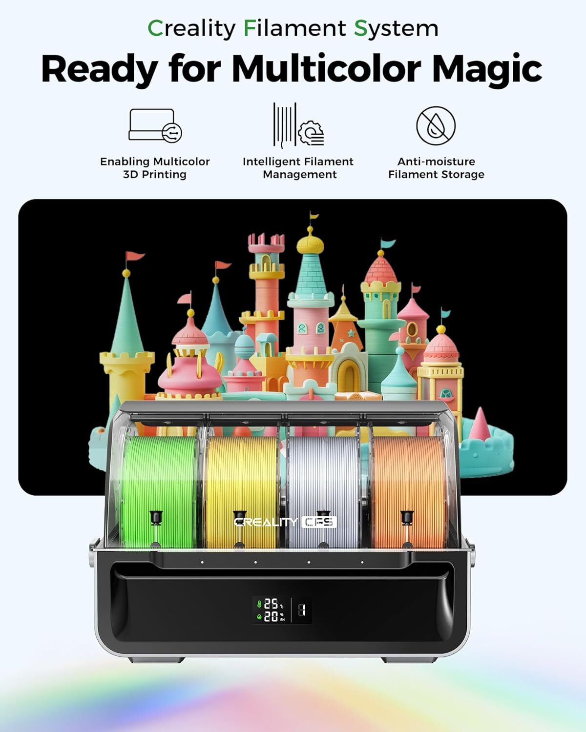 Creality CFS Filament System Multicolor 3D Printer Auto Filament Identification