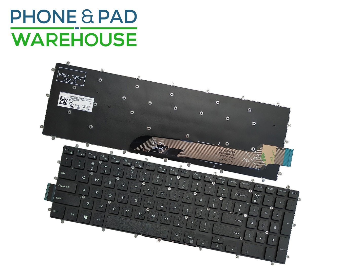 DELL LATITUDE 3590 KEYBOARD PART NUMBER #0H9P3P BLACK COLOR