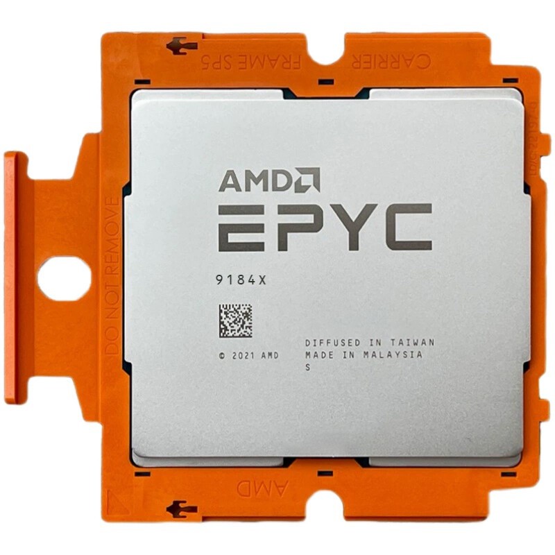 AMD EPYC 9184X CPU 16Cores 32 Threads 3.55GHz SP5 DDR5 360W Server Processors-