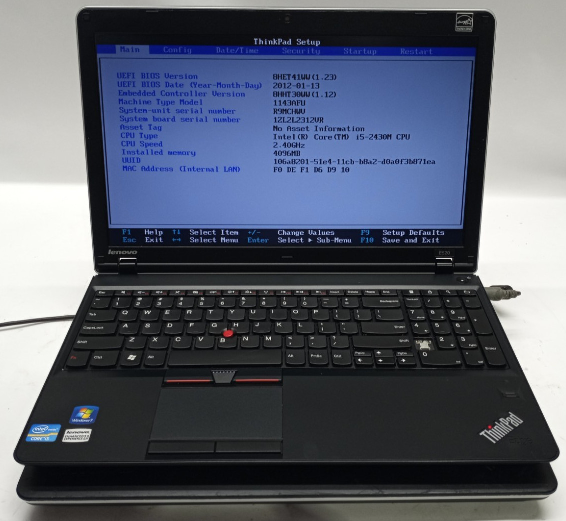 Lot of 2 Lenovo ThinkPad E520 i5-2nd Gens@2.00 4GB RAM No HDD/OS/Battery MC739*