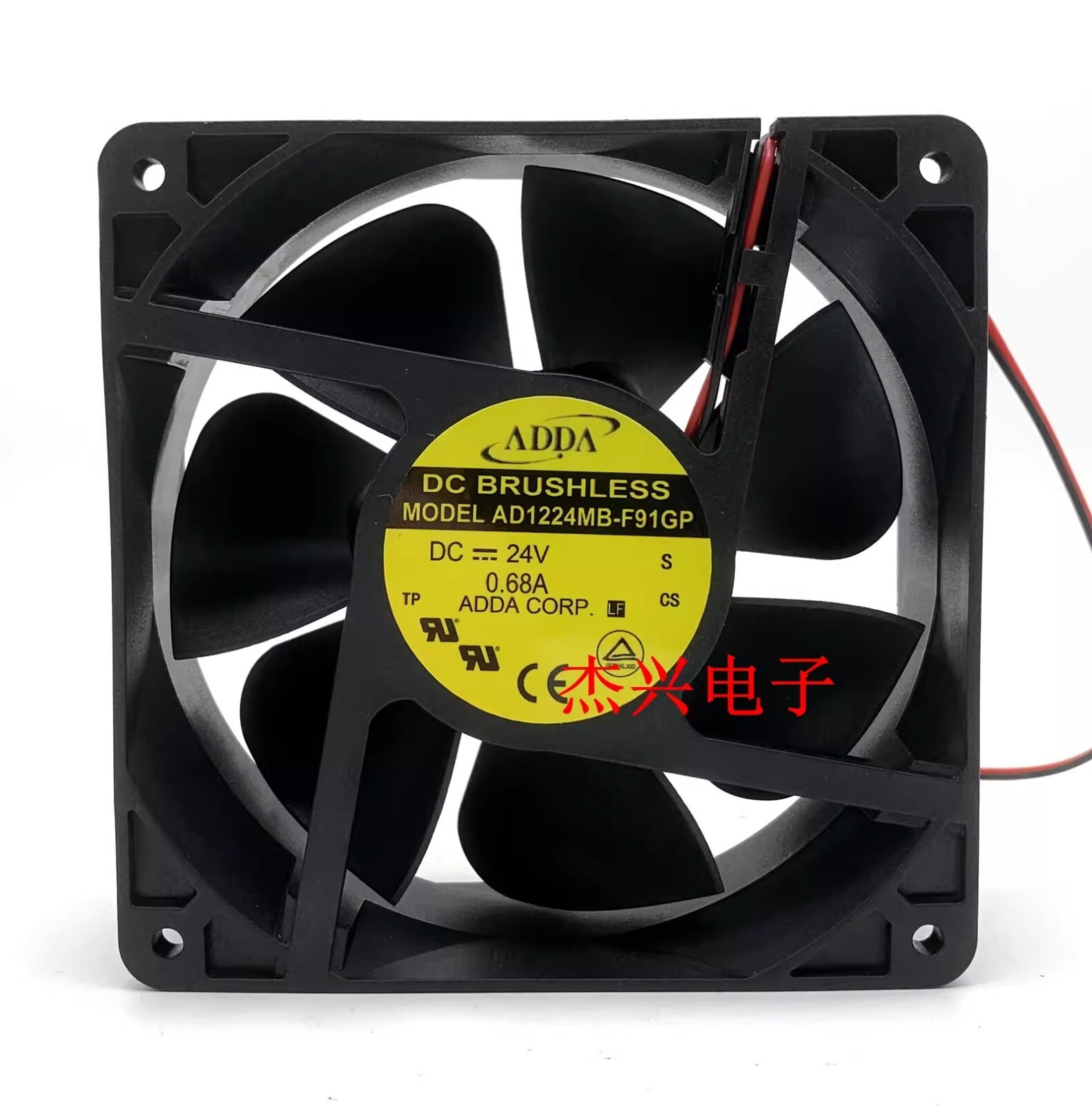 ADDA AD1224MB-F91GP 12038 DC24V 0.68A 12CM 2-Wire Inverter Cooling Fan