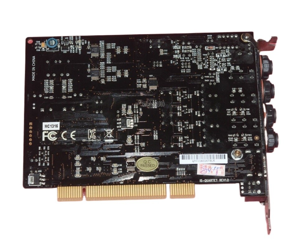 QUARTET MAYA44 QUARTET INFRRSONIC 24-BIT/192KHZ 4*4 PCI AUDIO INTERFACE HDMI