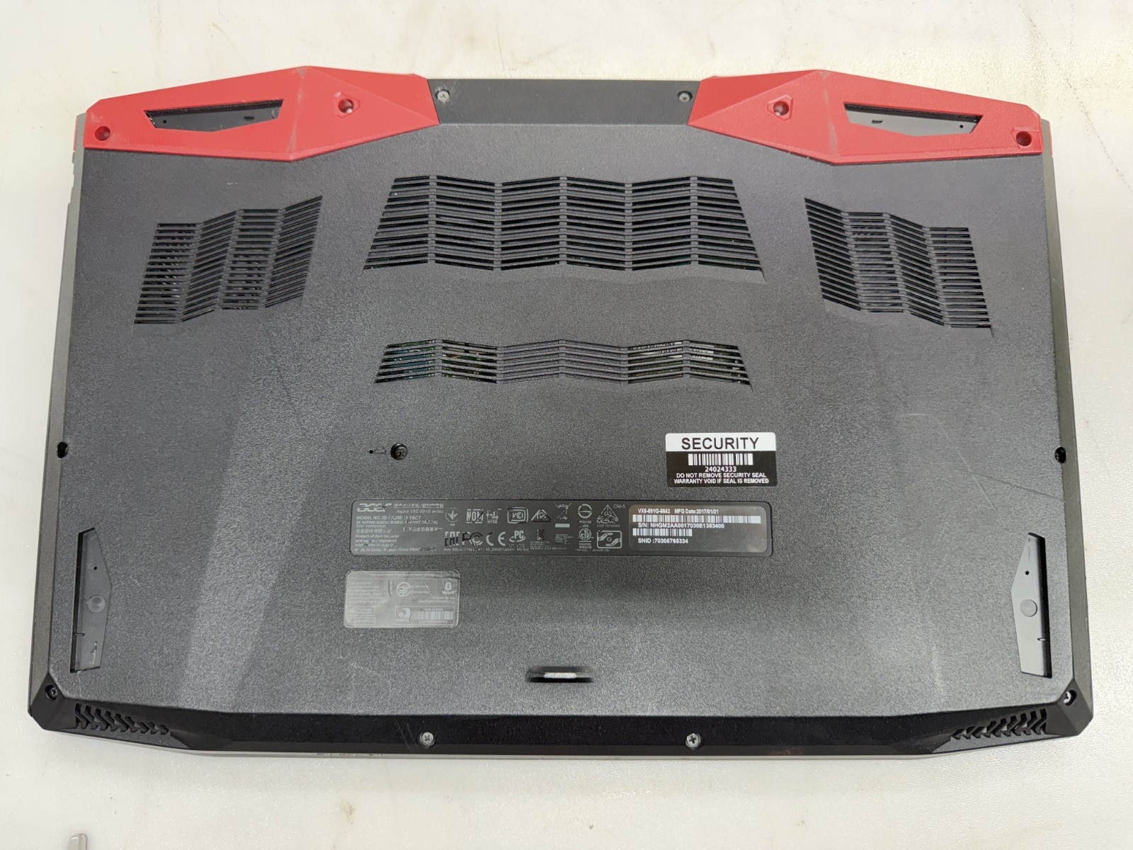 ACER ASPIRE VX5-591G-5652 i5-7300HQ@2.50GHz 8GB RAM 512GB M2 SATA GTX 1050 W10H