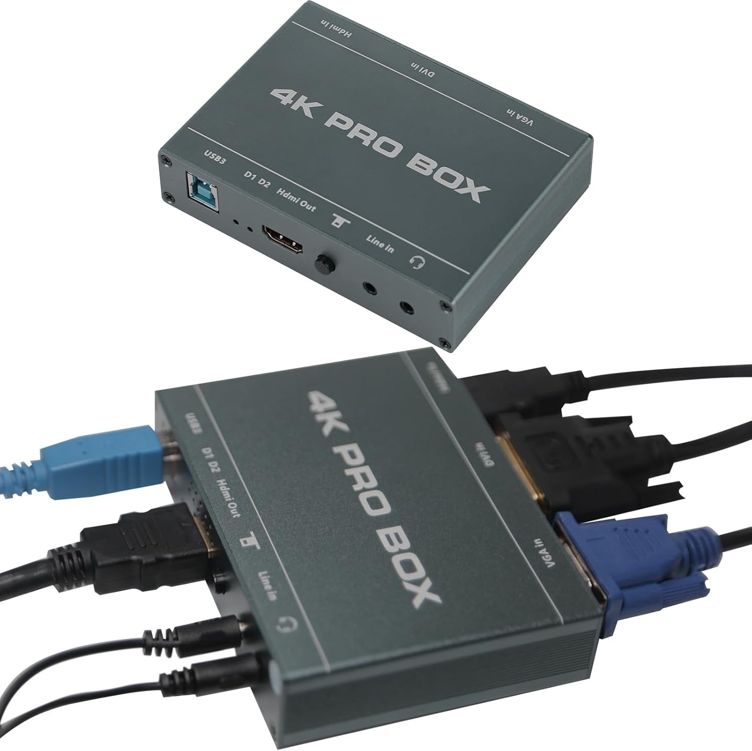 4K HDMI VGA to USB3.0 Video Capture Box 1080P 60FPS