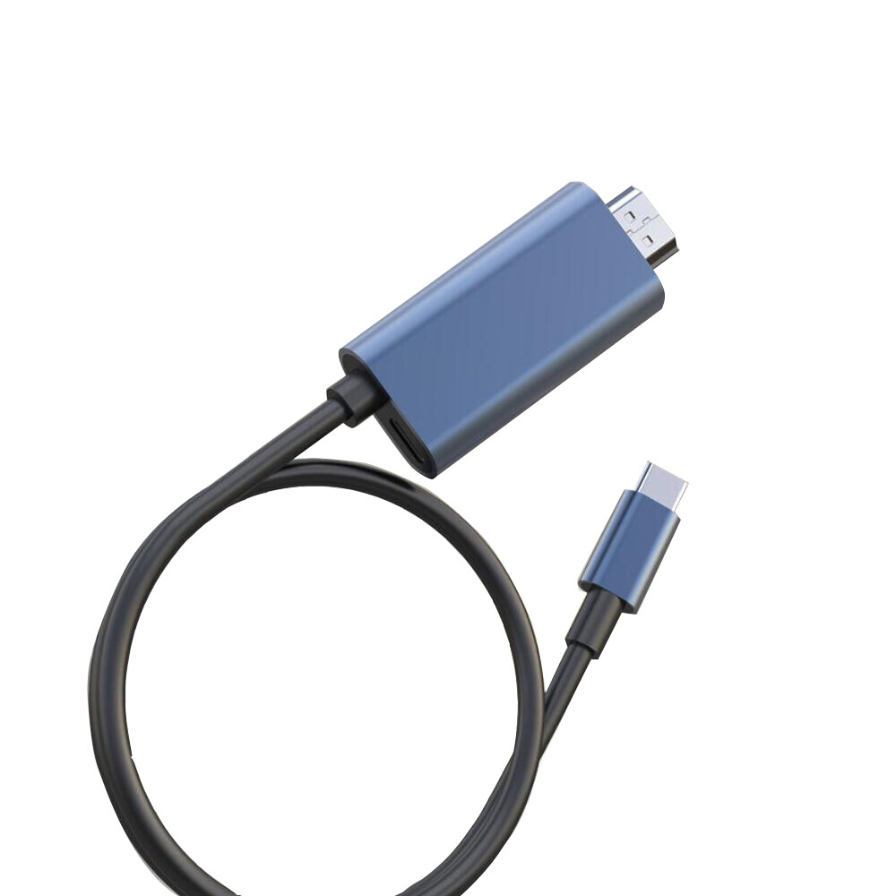 USB C HDMI Adapter 4K 60Hz USB Type C to HDMI Cable with PD 60W Charging for mac