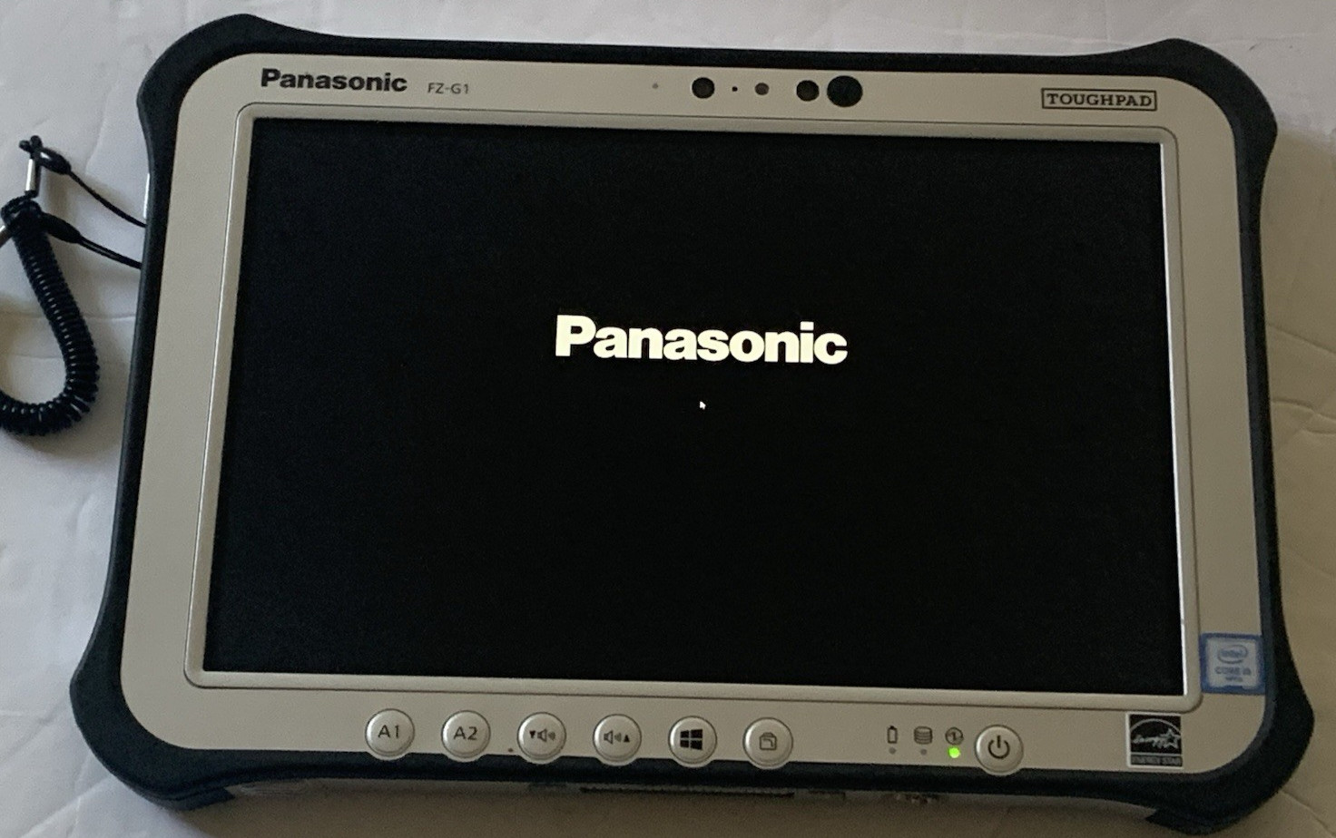 Panasonic Toughpad 256gb SSD FZ-G1 i5-5300 2.3GHz 8GB W11 Strap ~890 HOURS