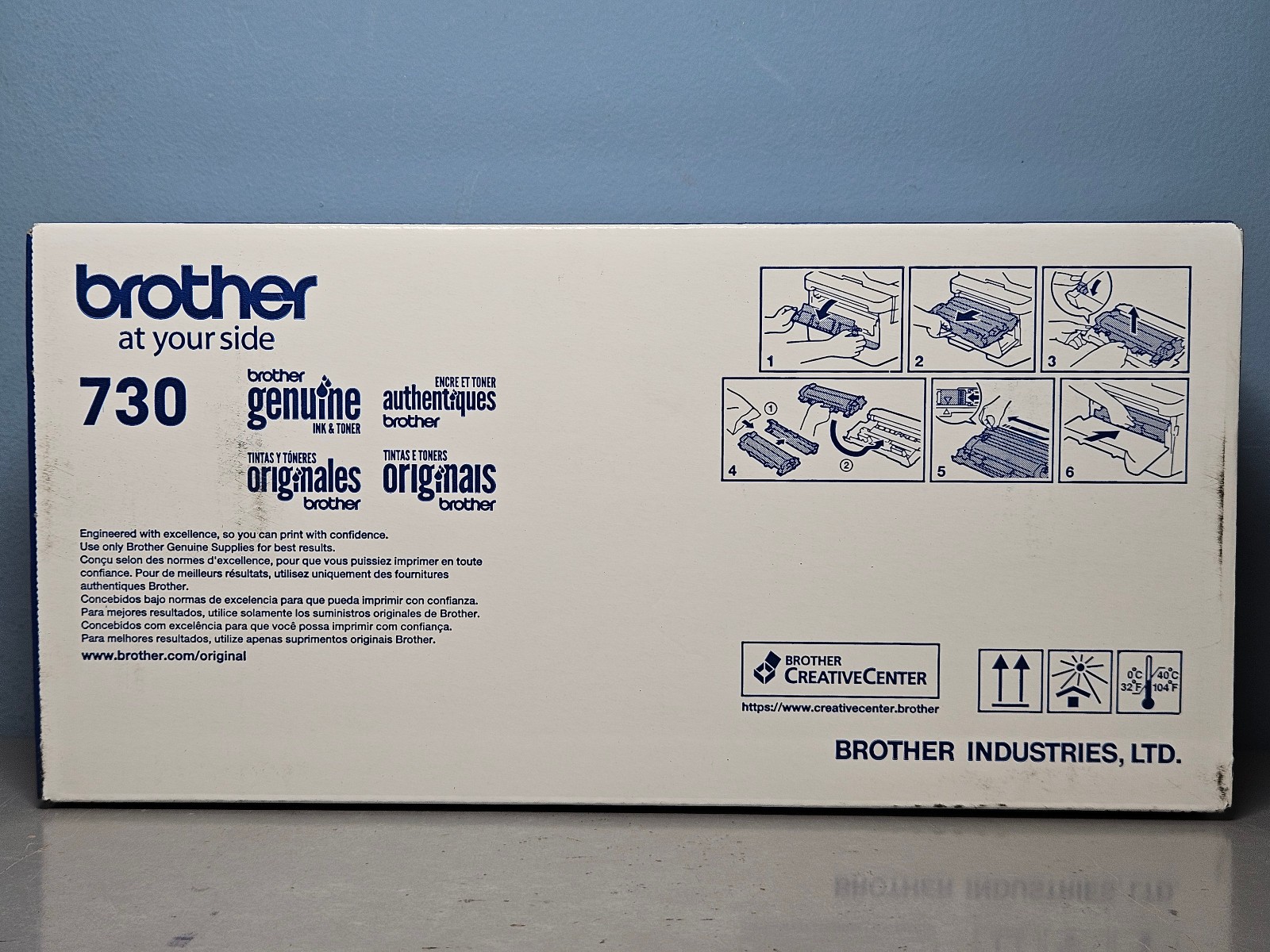 Genuine Brother TN730 Standard Yield Black Toner Cartridge – New & Sealed