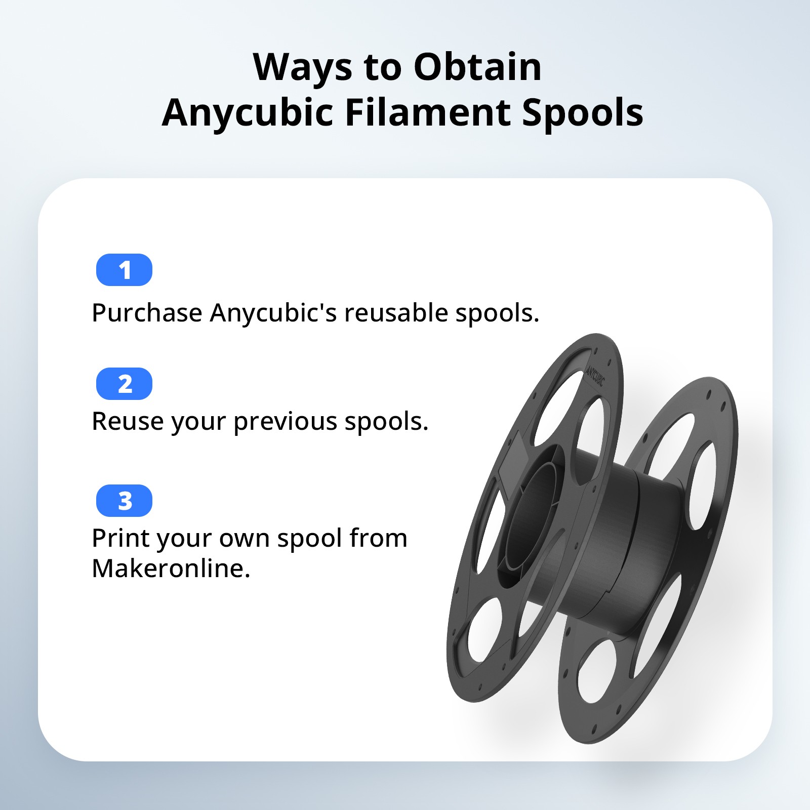 ANYCUBIC Matte PLA Filament FDM 3D Printing 1.75mm Dimensional Accuracy Lot