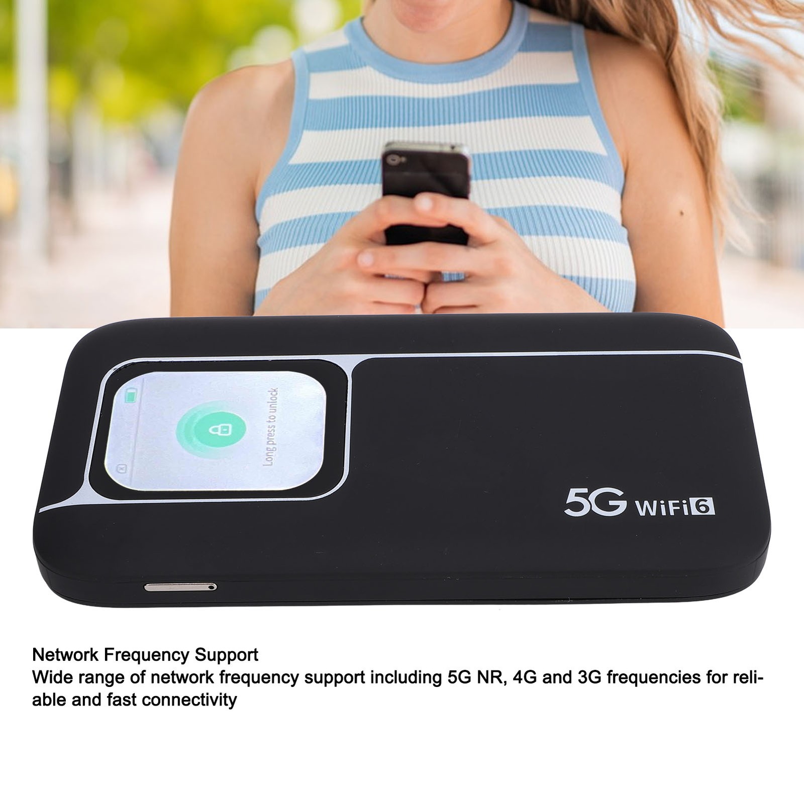 ­5G WiFi Mobile Hotspot High Speed Hotspot Router Connects Up To 16 Devices