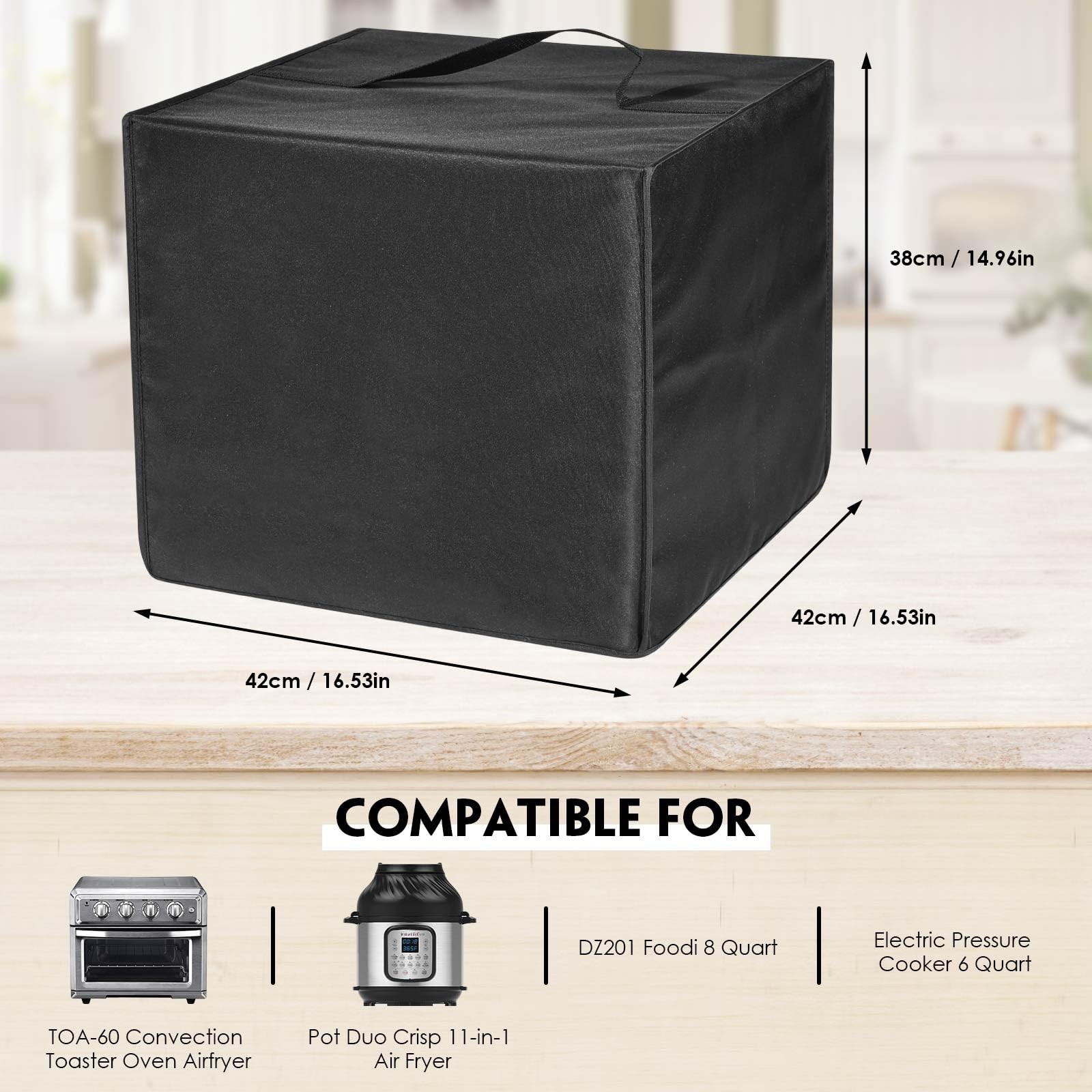 Heat-Resistant Nylon Waterproof Dust Cover for TOA-60 Convection Toaster Oven…