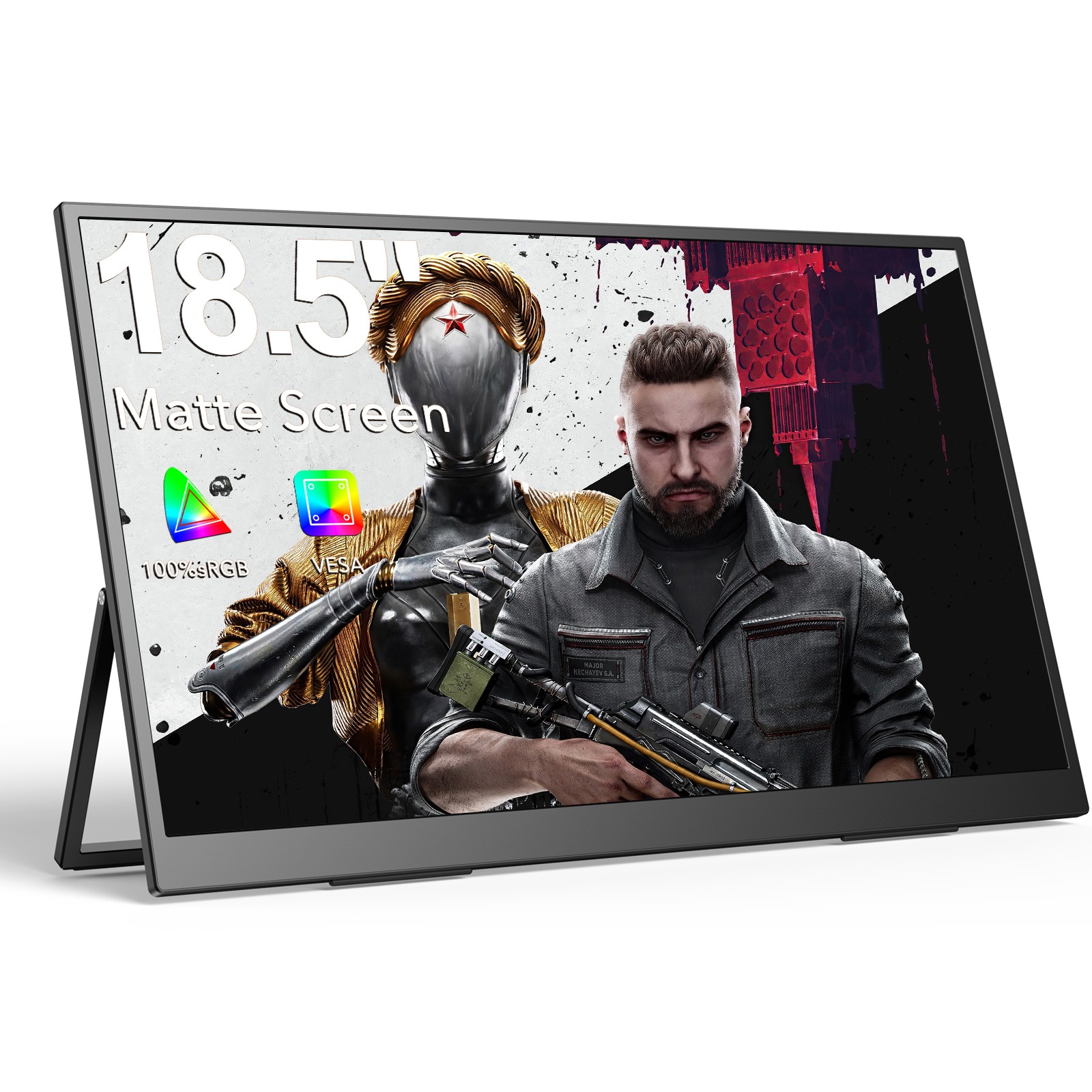 EVICIV 18.5″ Portable Monitor Freestanding External Display For Gaming Xbox PS5