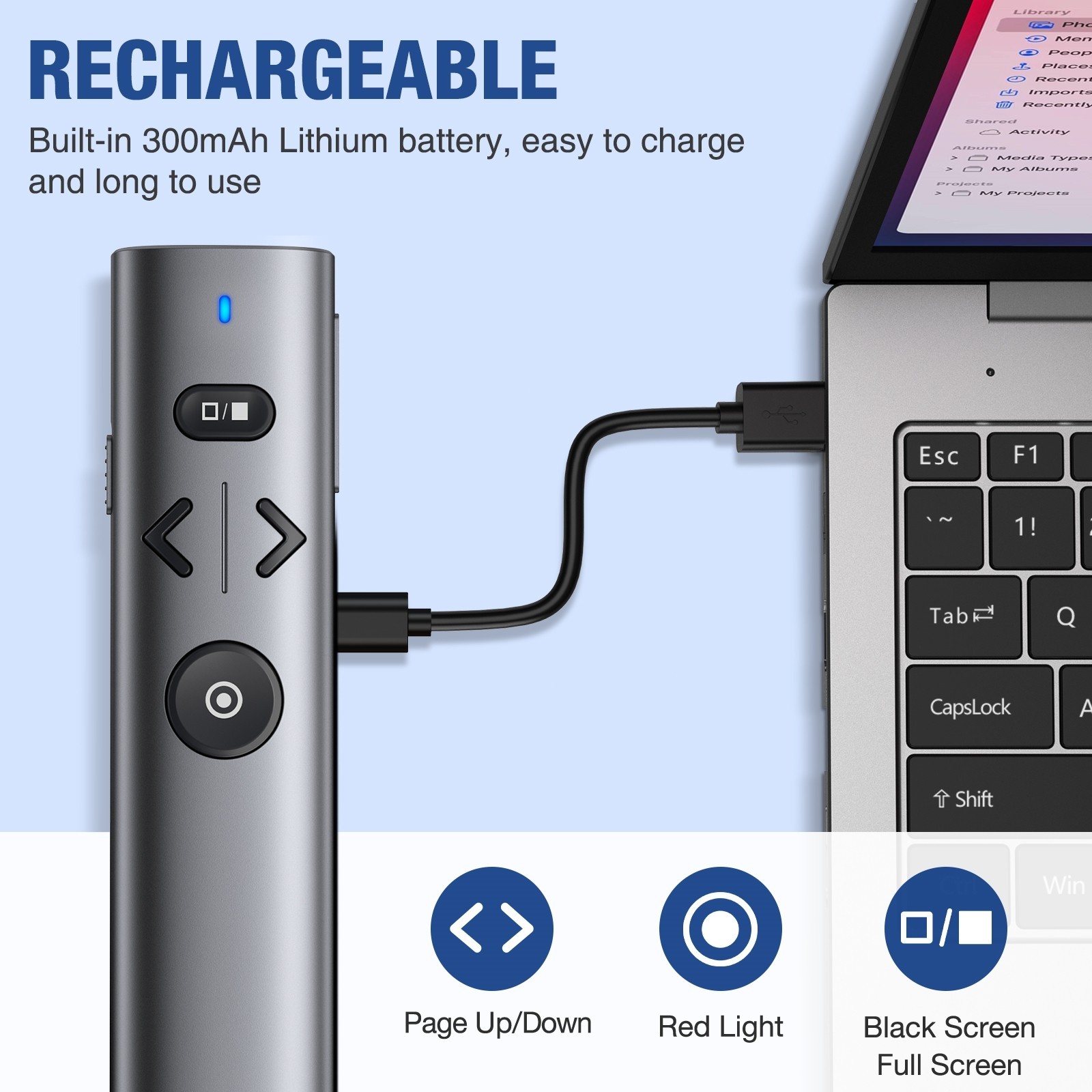 Pointer Presentation Clicker for Powerpoint Presentations Presenter Remote