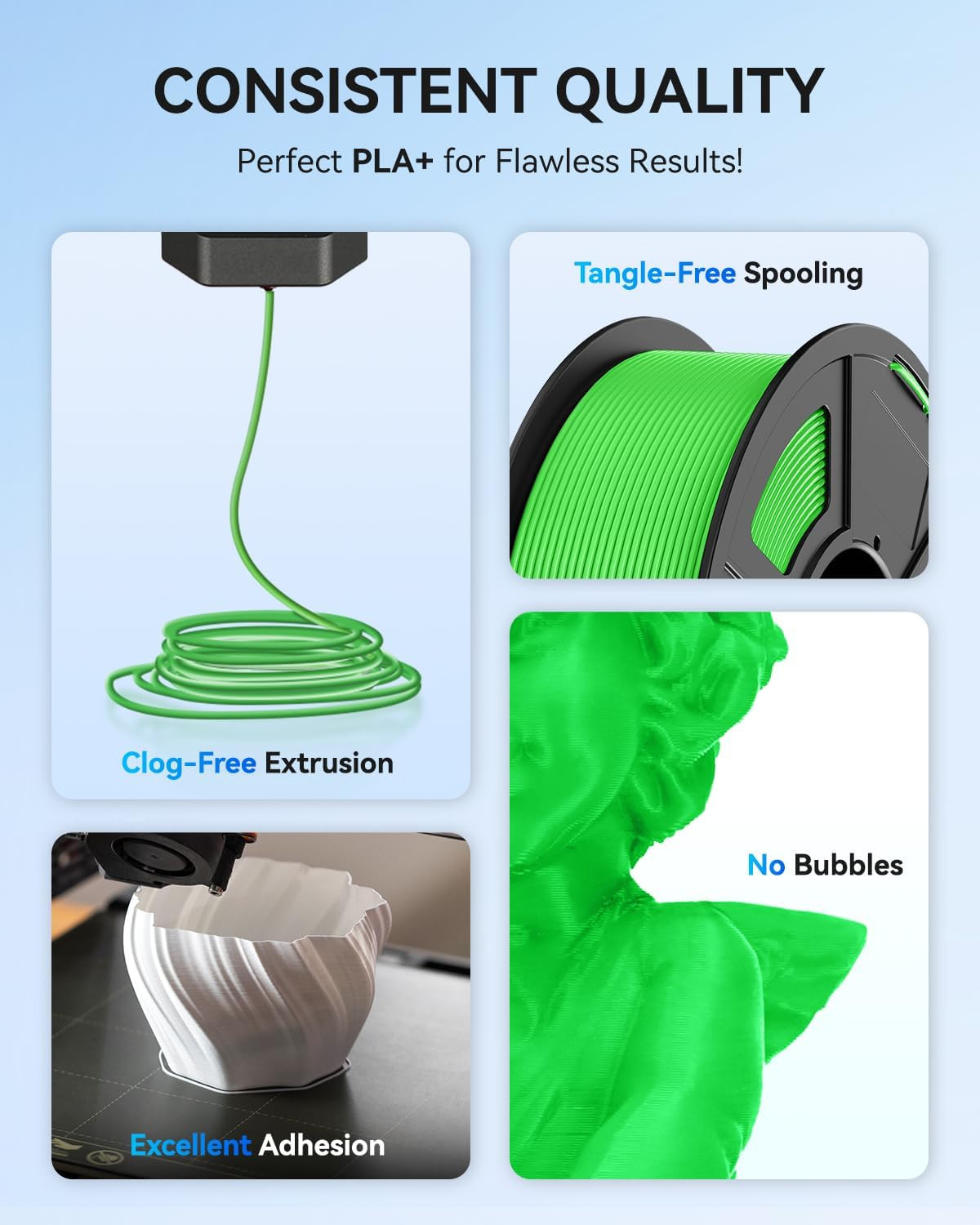 JAYO 1.75MM 5/10KG 15KG PLA SILK PLA+ PETG Filament 3D Printer Consumables 1.1KG