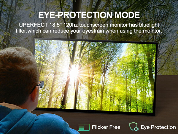 UPERFECT 18.5” Portable Monitor Touchscreen | 120HZ 1ms Gaming Monitor FreeSync