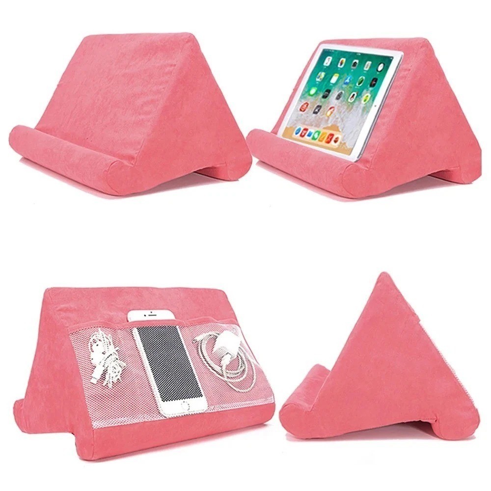 Multi-Angle Pillow for iPad Phone Tablet Read Holder Stand Foam Lap Rest Cushion