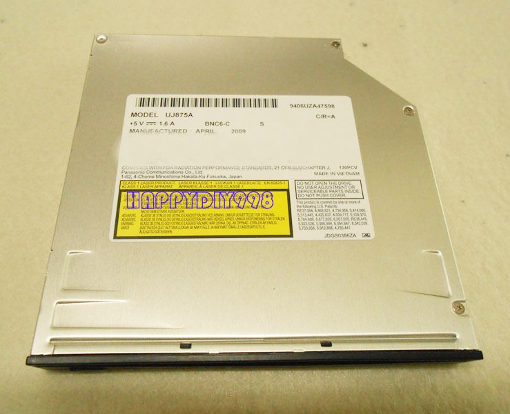 12.7mm SATA Slot in UJ-875A UJ875A 8X DVD RW RAM Burner CD-RW Writer Drive