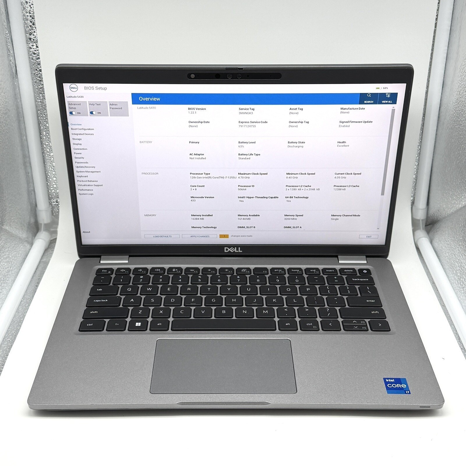 Dell Latitude 5430 14″ | i7-1255U 1.80GHz | 16GB RAM | No SSD | Excellent Batt.