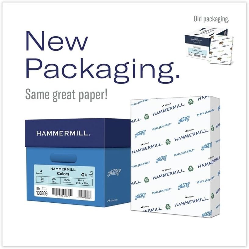 USA Made Colored Copy Paper, 8.5×11 – 5000 Sheets