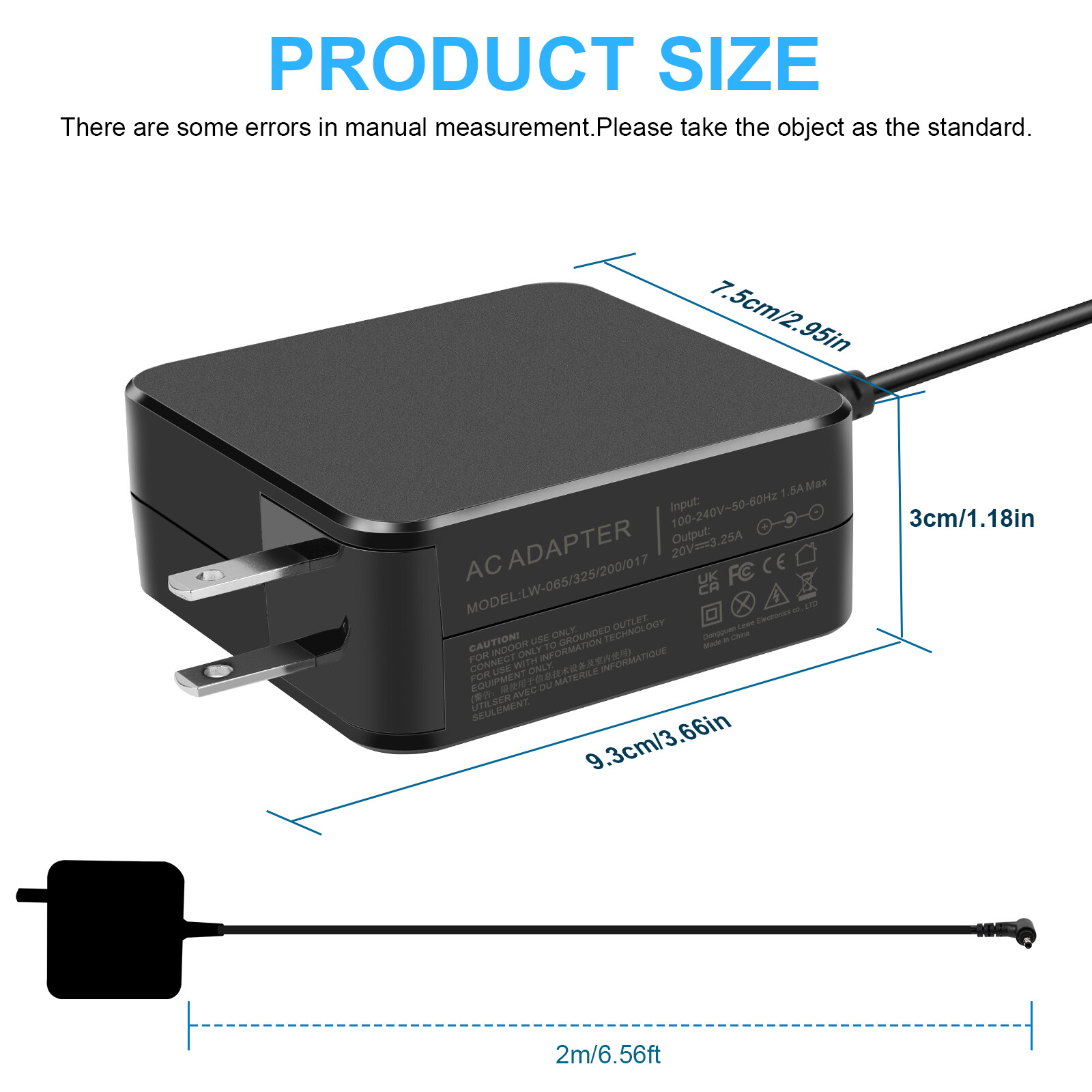 For Lenovo IdeaPad S Series S130 S145 S340 S530 S540 S740 Power Adapter Charger