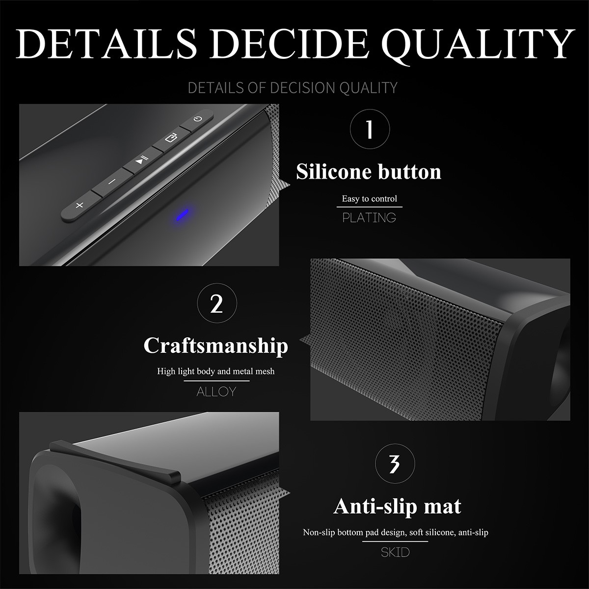 Surround Sound Bar Wireless Bluetooth Stereo Speakers Soundbar TV Home Theater