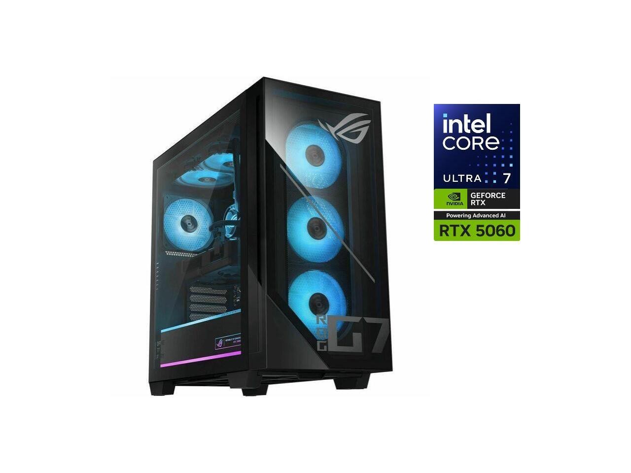 Asus ROG G7 Gaming Desktop – Intel Core Ultra 7 265F – NVIDIA GeForce RTX 5060 –
