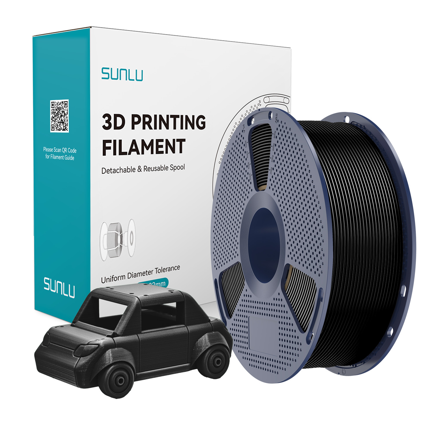 SUNLU 10×1KG 1.75MM PETG Filament High toughness 3D Printer Consumables