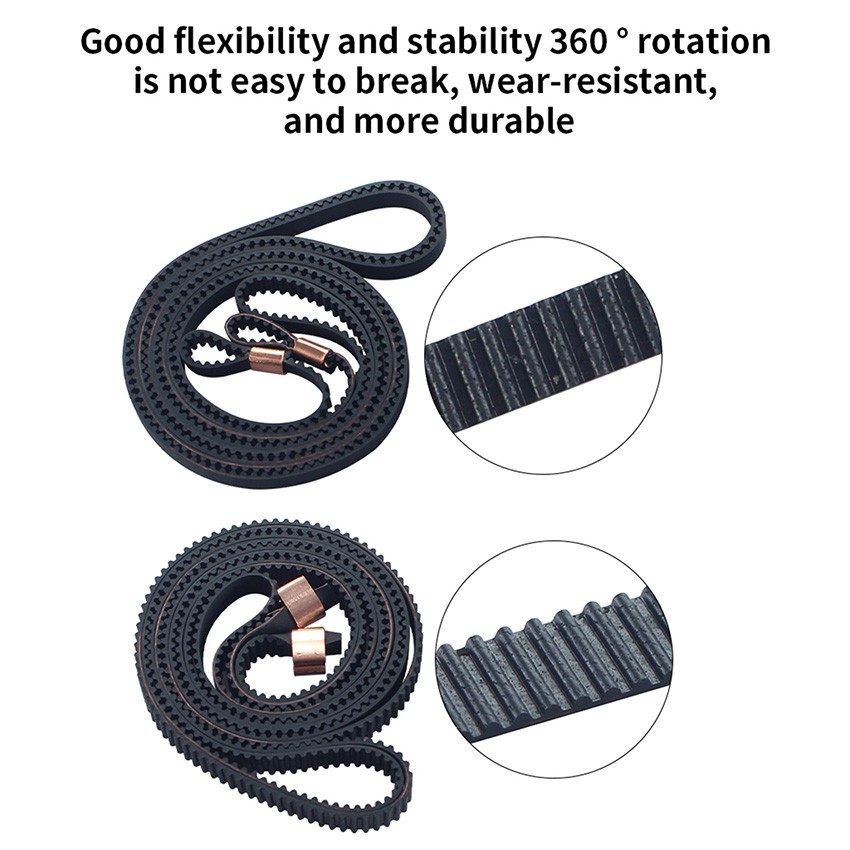 XY Axis Timing Belt with Copper Buckle Wear-resistant Belt Kit for Kobra 2 Max