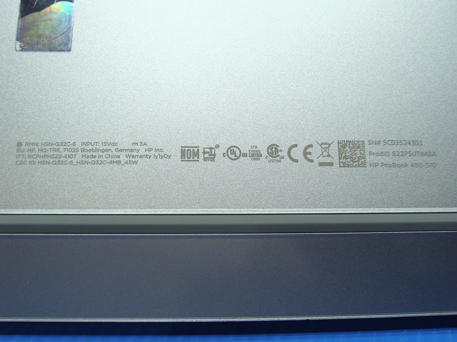 HP ProBook 450 G10 15.6″ FHD Intel Core i7 13th Gen 16GB 512GB Windows 11Pro +PA