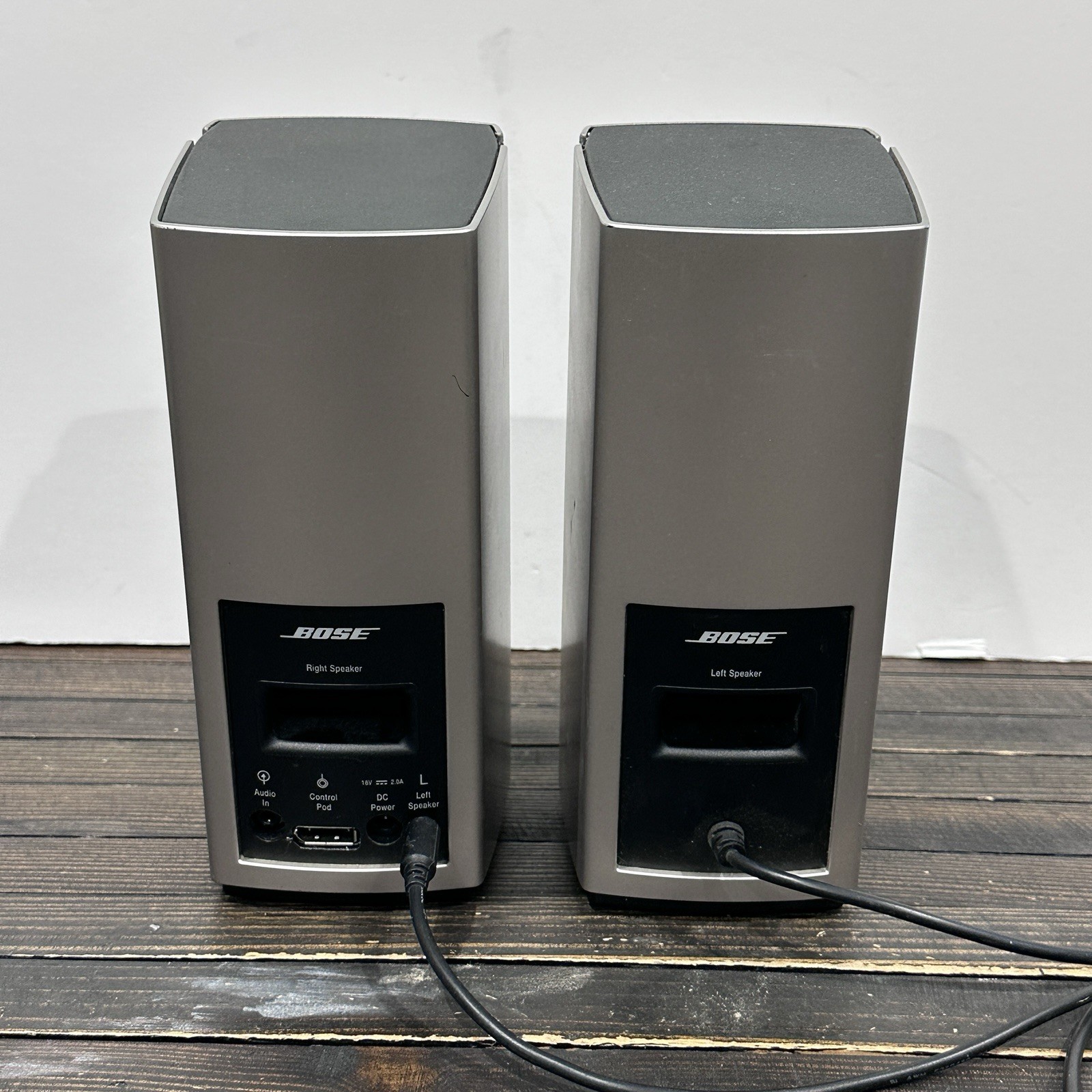 Bose Companion 20 Multimedia Speaker System – Silver Speakers Only Fully Tested