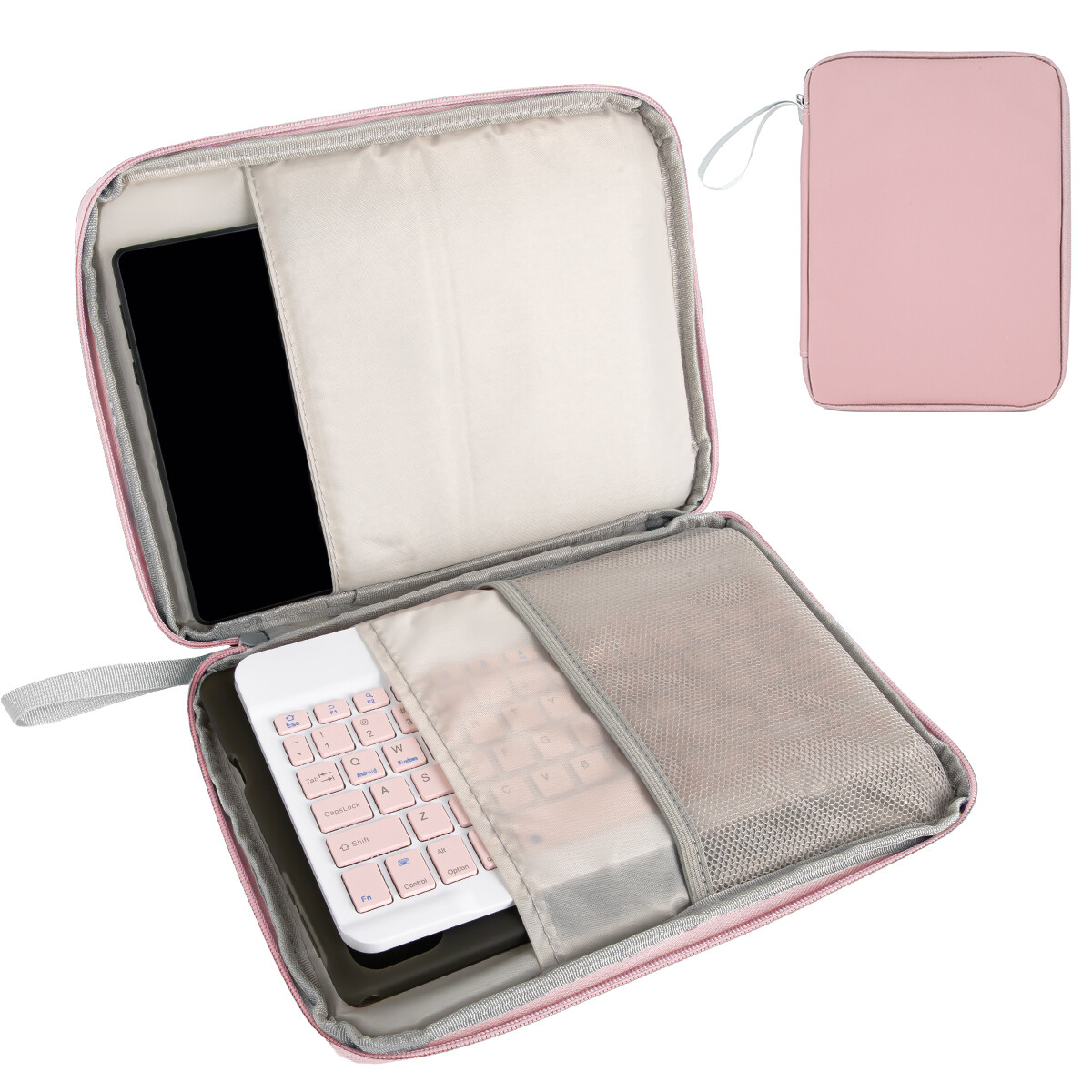 Pink Tablet Sleeve Case Briefcase Bag for 10.9″ iPad Macbook Laptop Bundle