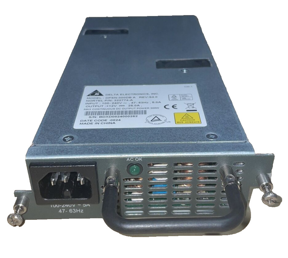 Delta DPSN-300DB Nortel P/N:322774-A 300W Power Supply
